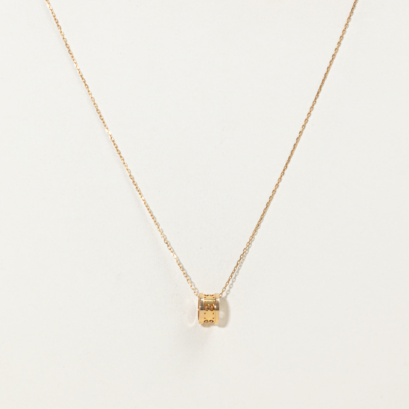 ‘Gucci’ 18k Icon Necklace | 16"