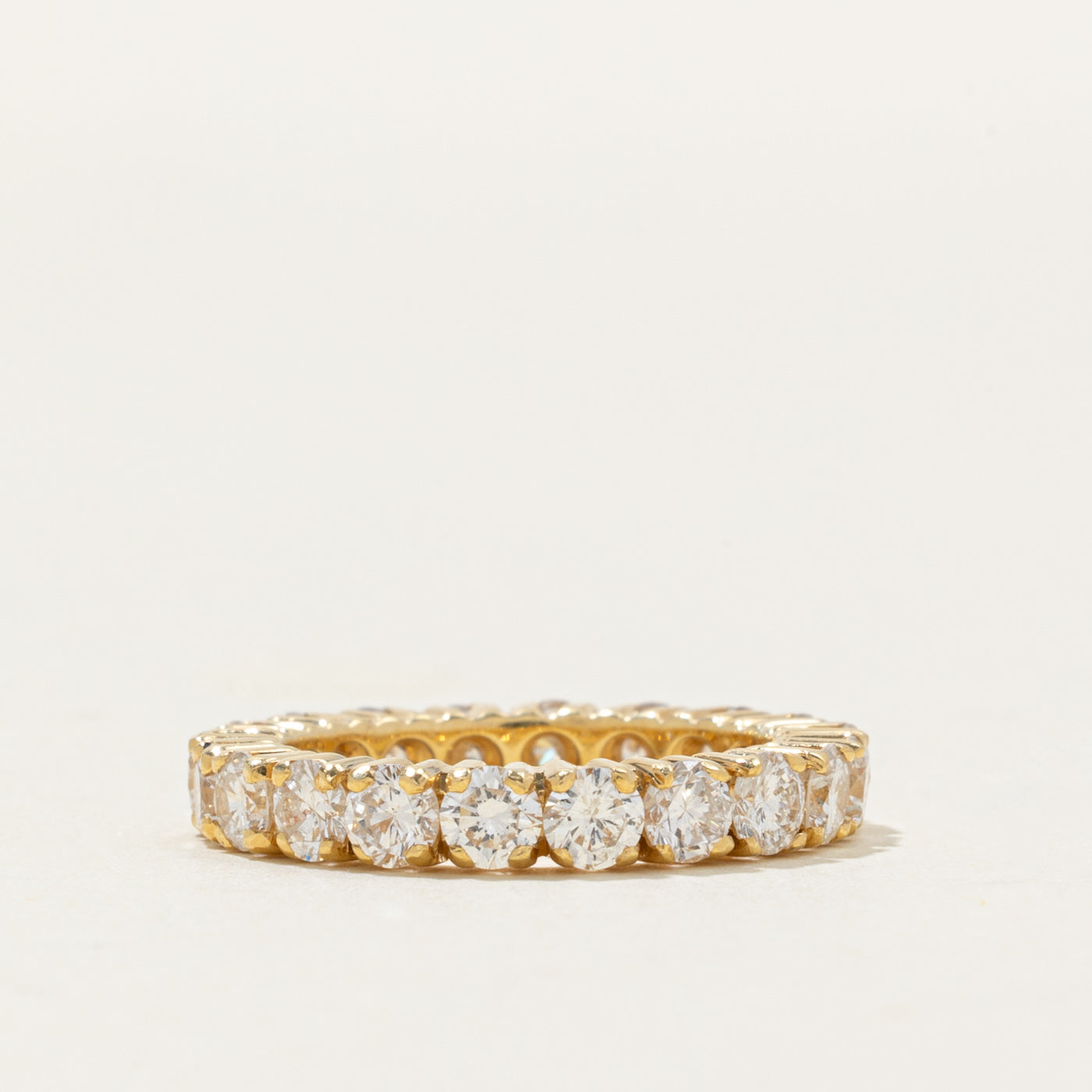 18k Eternity Diamond Ring | 2.2 ctw Si1/Si2 H/I | SZ 4.25