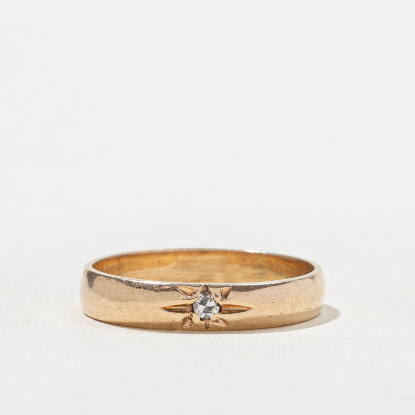 10k Star Set Diamond Band | 3.40mm | SZ 6