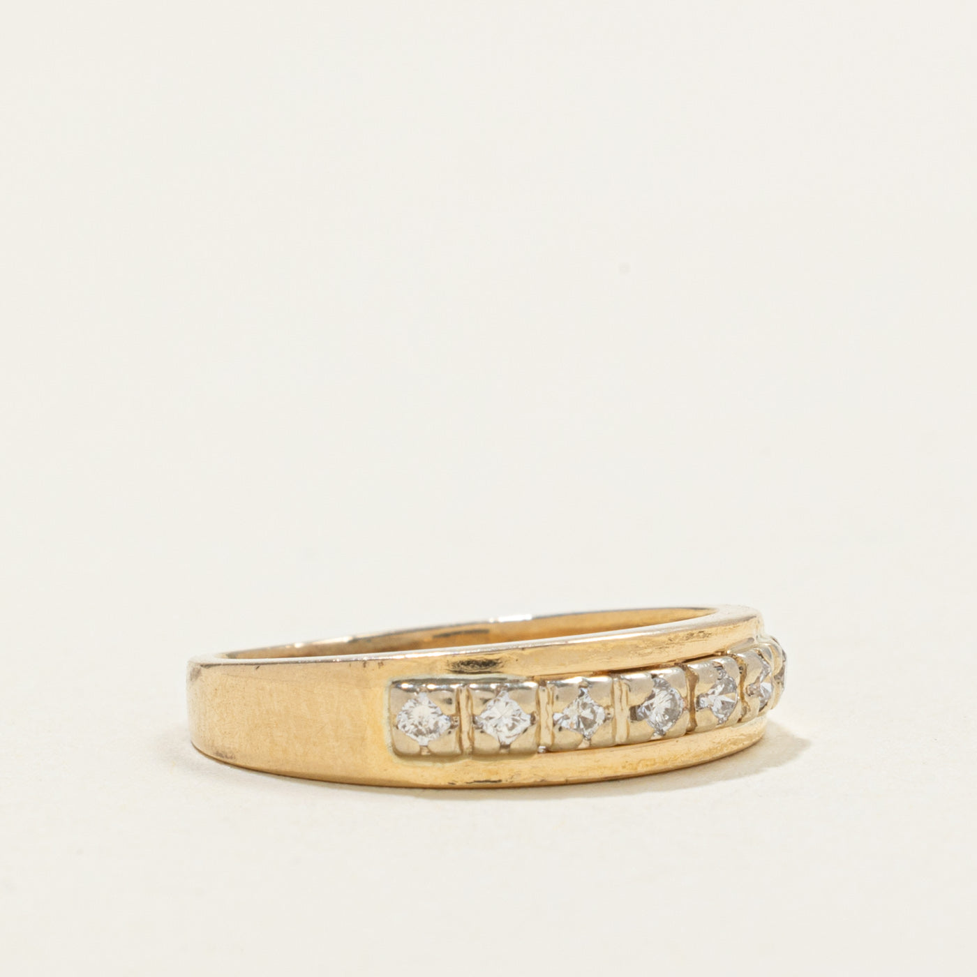14k Seven Stone Diamond Band | SZ 4.75