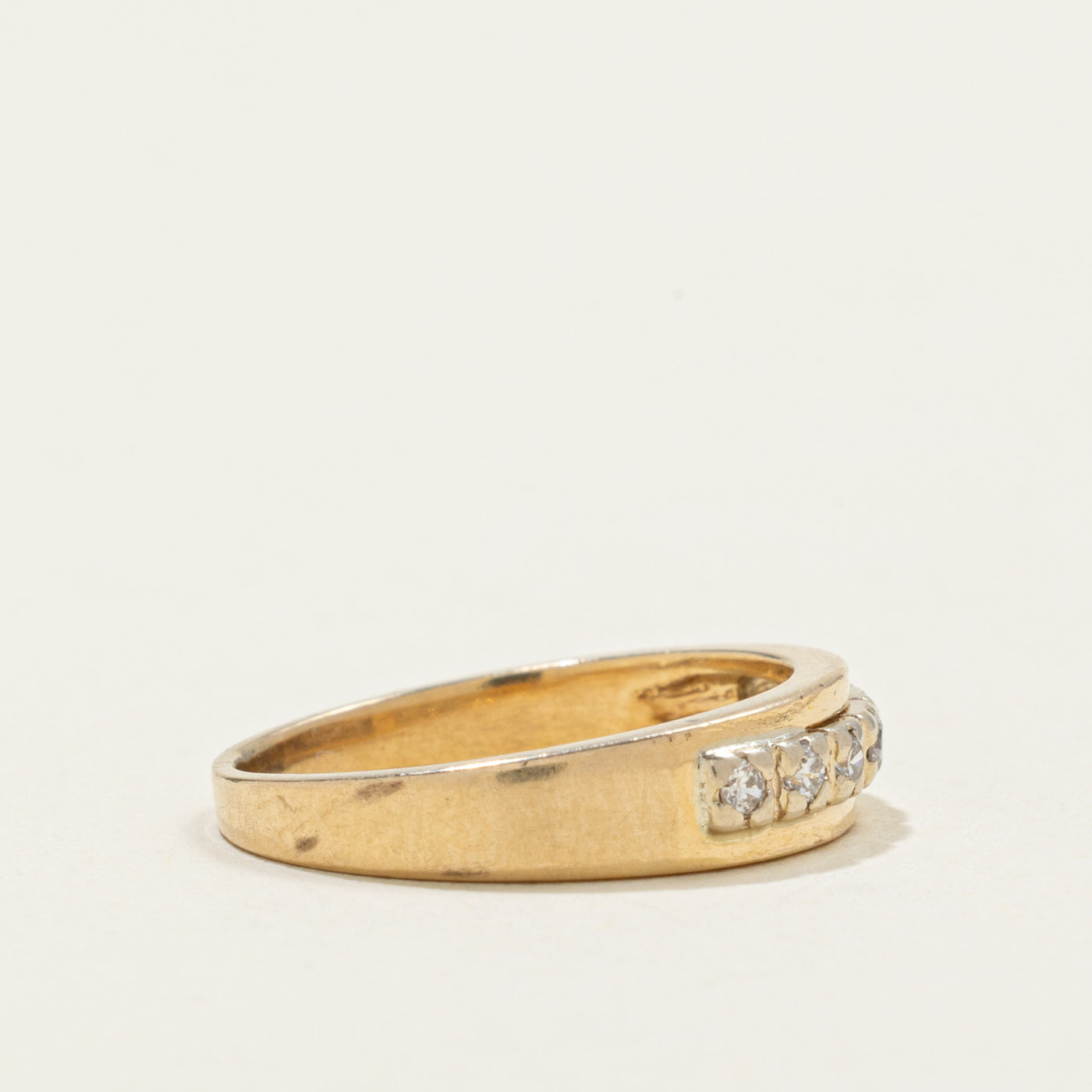 14k Seven Stone Diamond Band | SZ 4.75