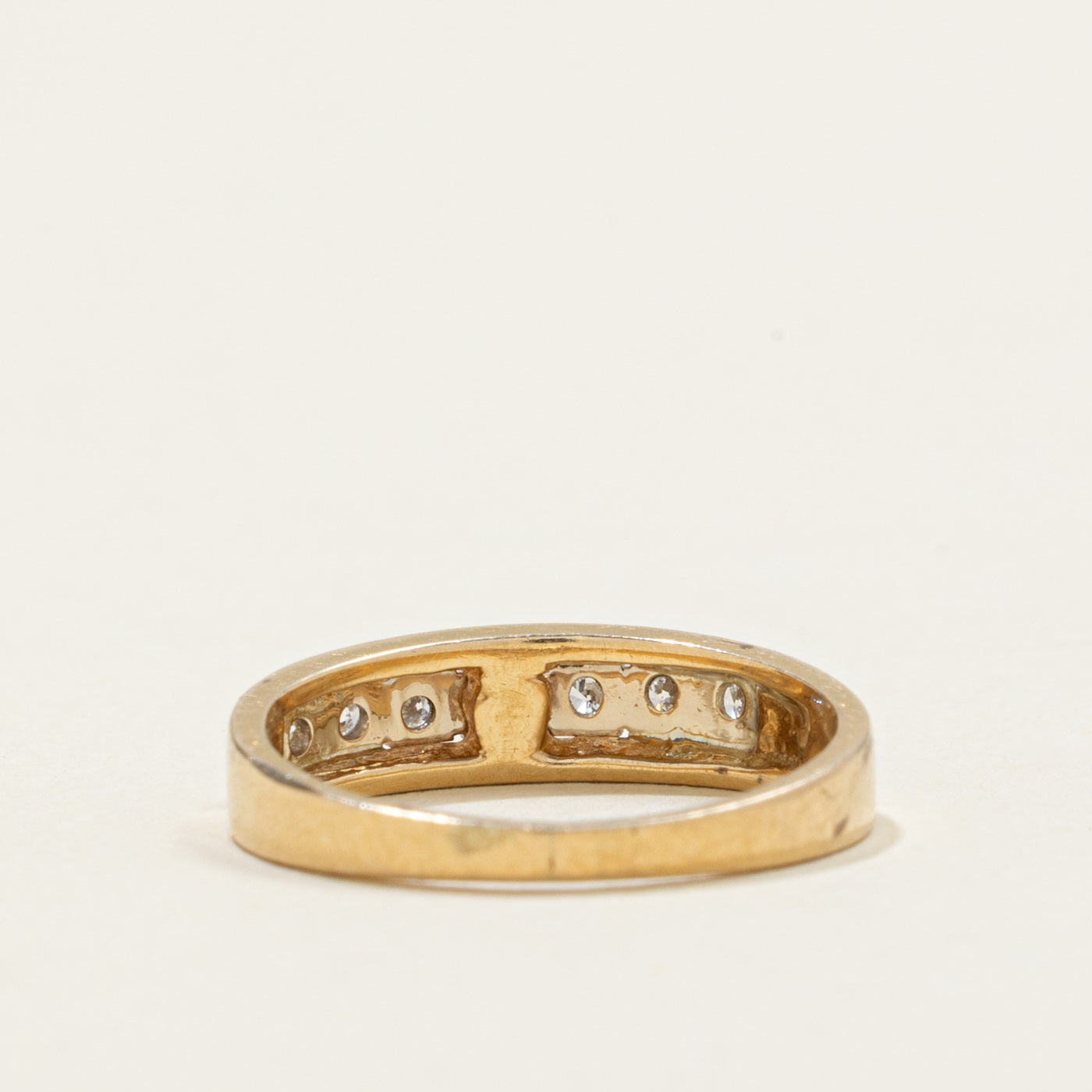 14k Seven Stone Diamond Band | SZ 4.75