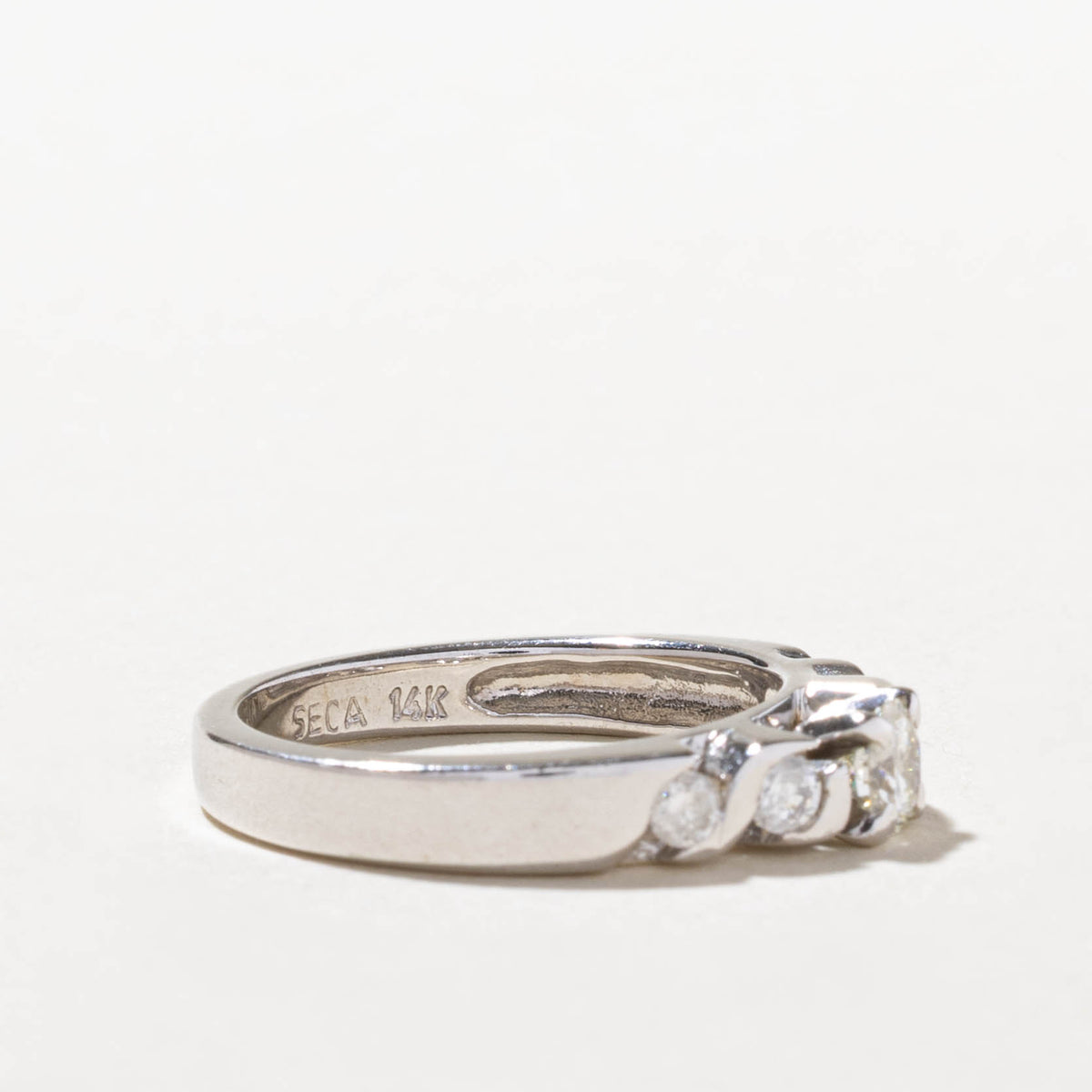 14k Diamond Semi Bezel Accented Ring | 0.50ctw | SZ 6