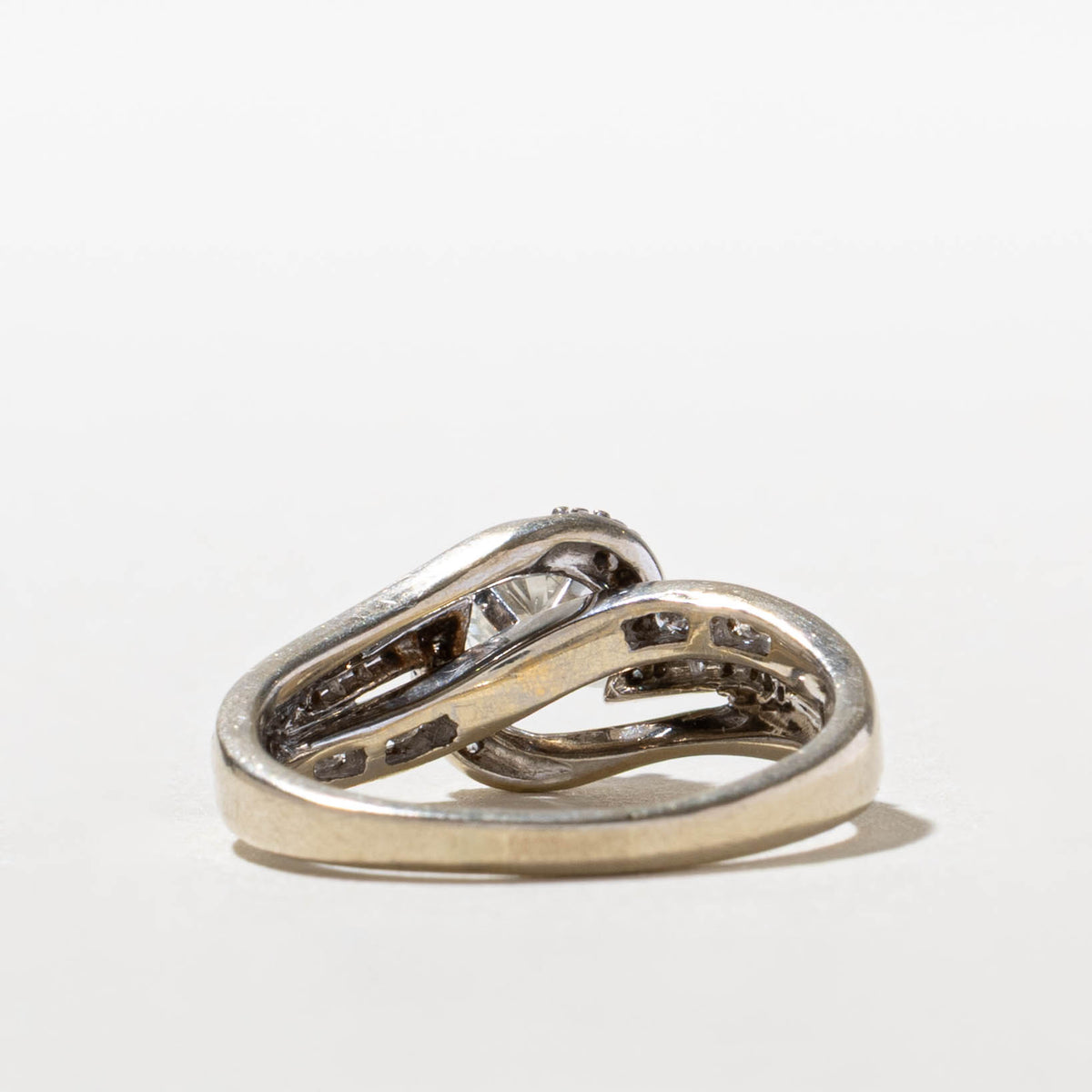 14k Diamond Accented Bypass Ring | 0.42ct I1 H/I, 0.24ctw | SZ 6.5