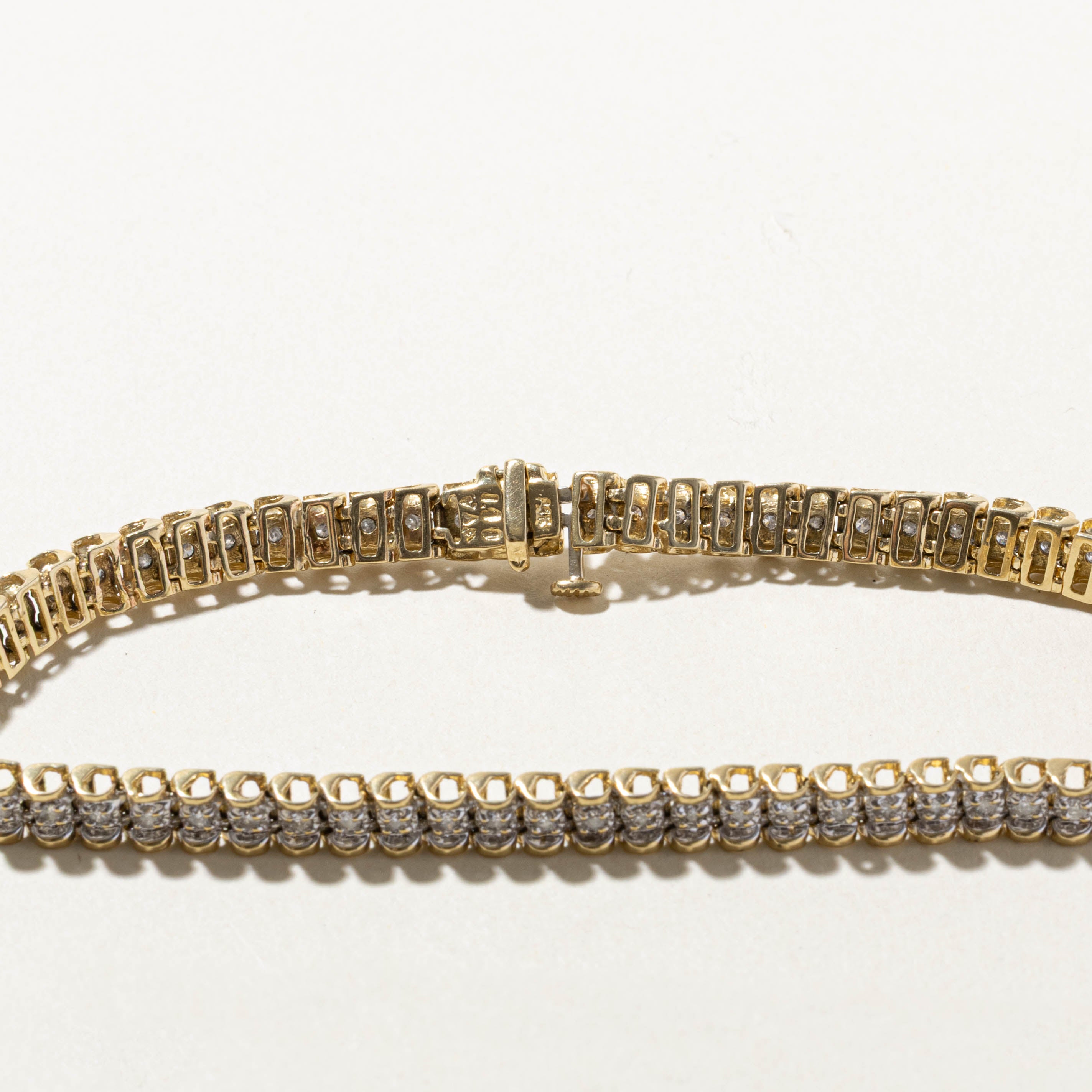 14k Diamond Tennis Bracelet | 0.96ctw | 7.5"