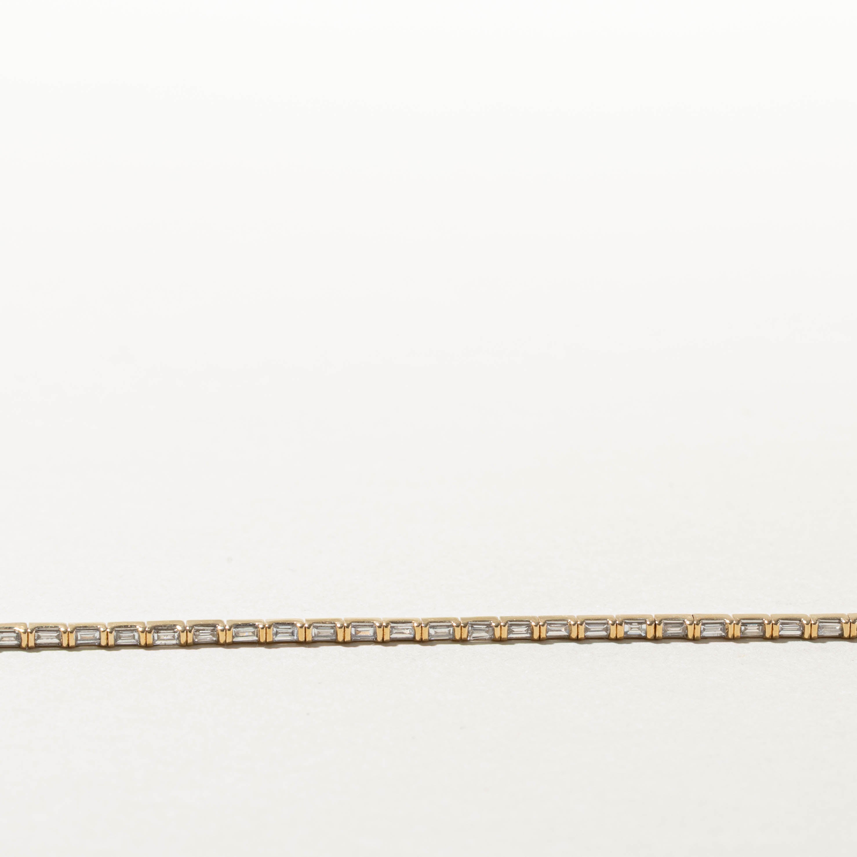 10k Diamond Thin Tennis Bracelet | 0.74ctw | 7.5"