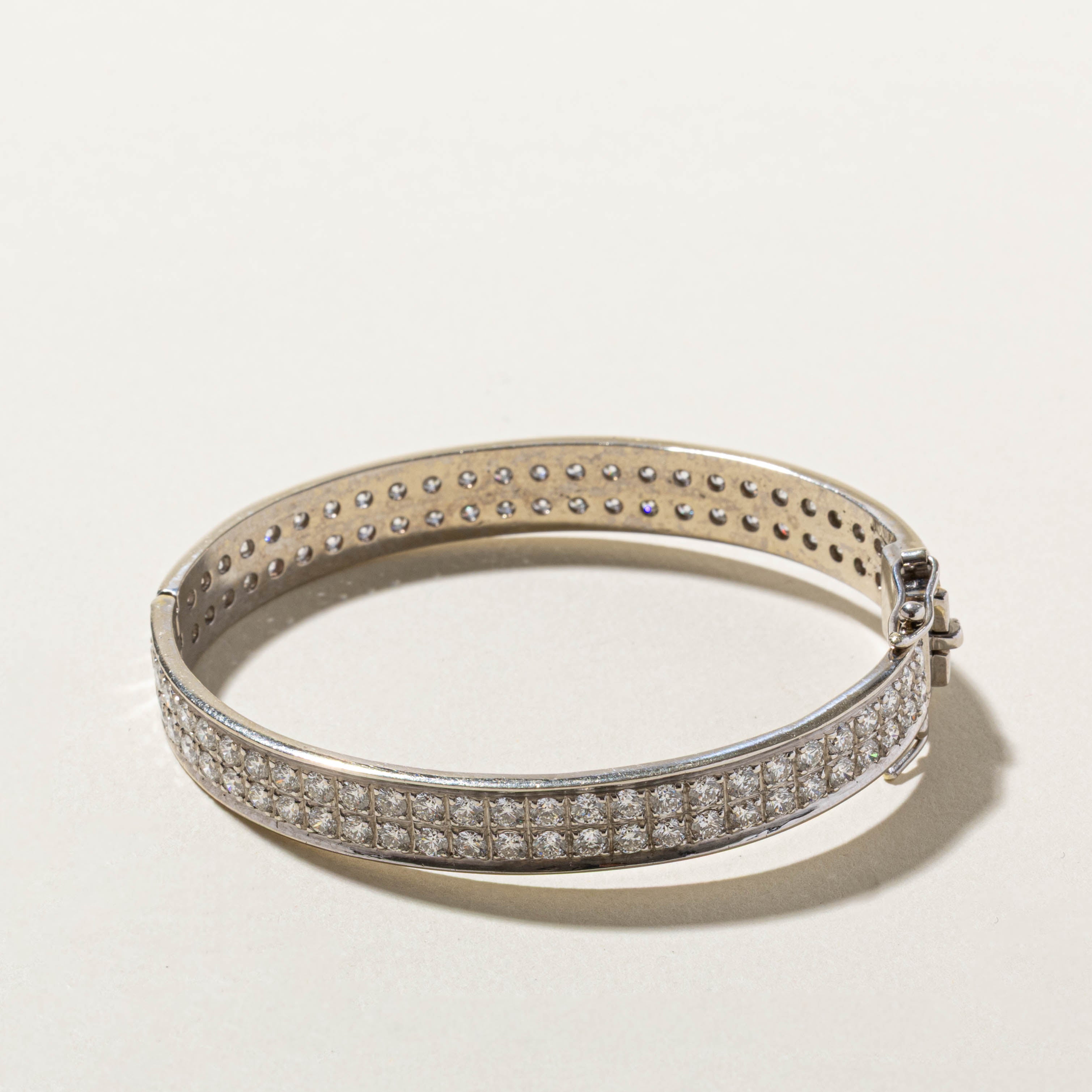 14k Diamond Grid Tennis Bracelet | 4.68ctw | 6"