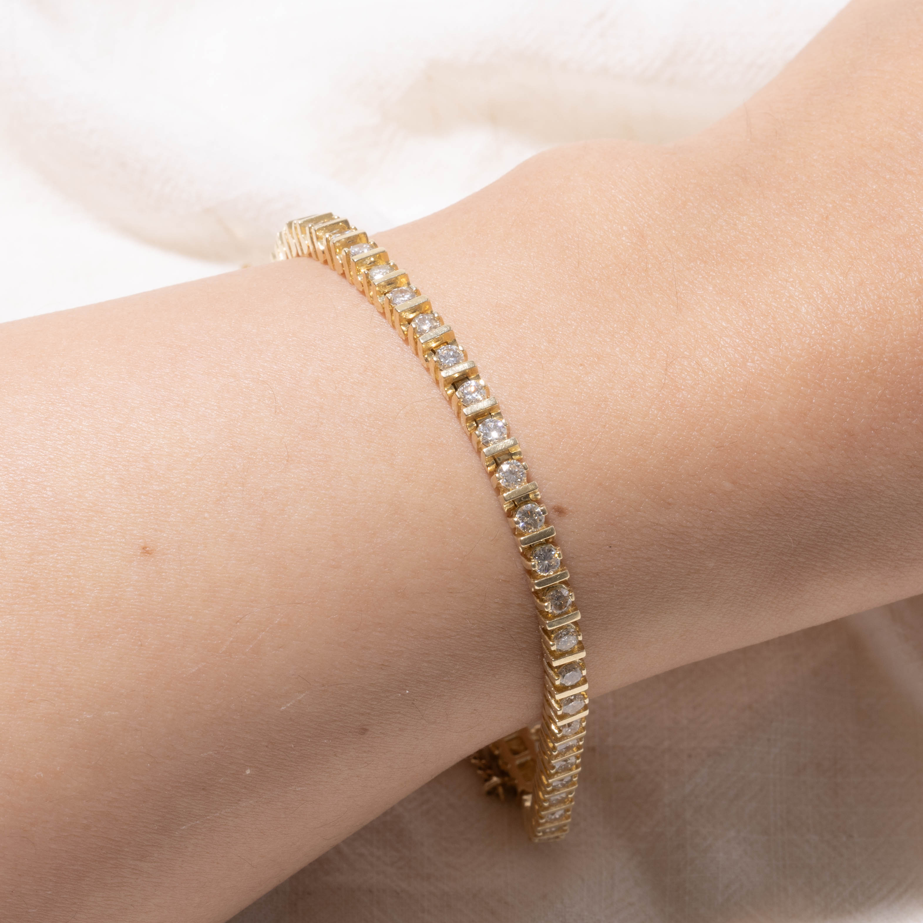 14k Diamond Tennis Bracelet | 2.00ctw | 7"