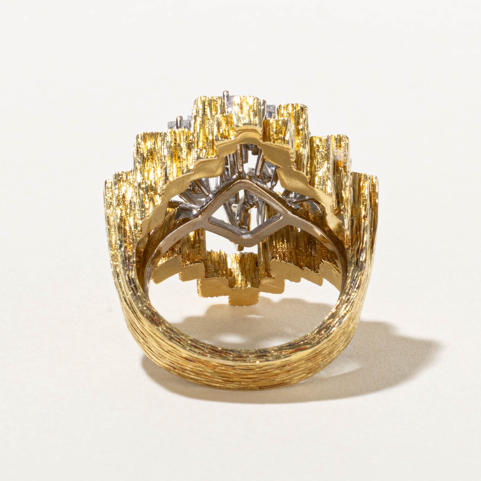 18k Diamond Pixel Cluster Removable Cocktail Ring | 1.44ctw | SZ 7.25