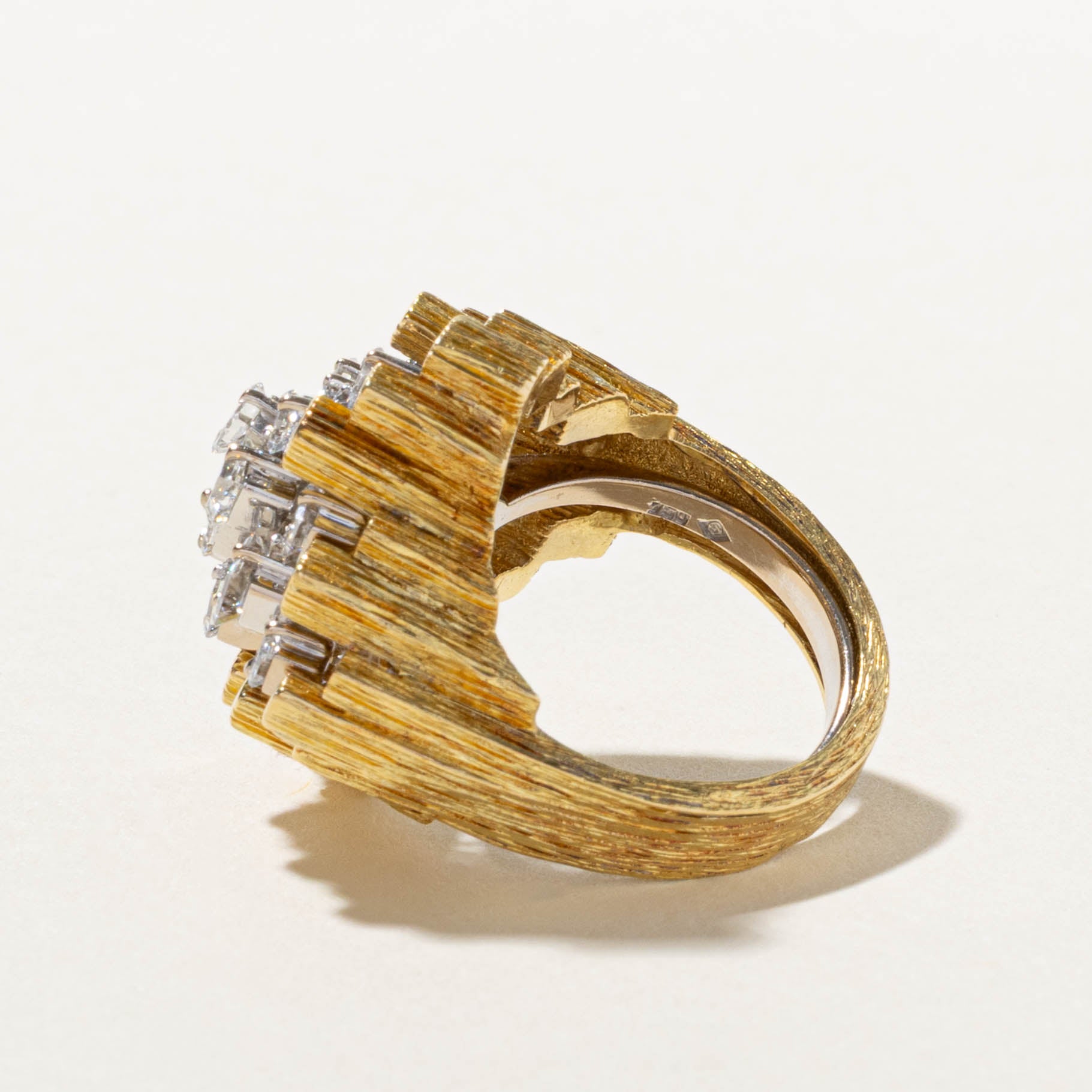 18k Diamond Pixel Cluster Removable Cocktail Ring | 1.44ctw | SZ 7.25