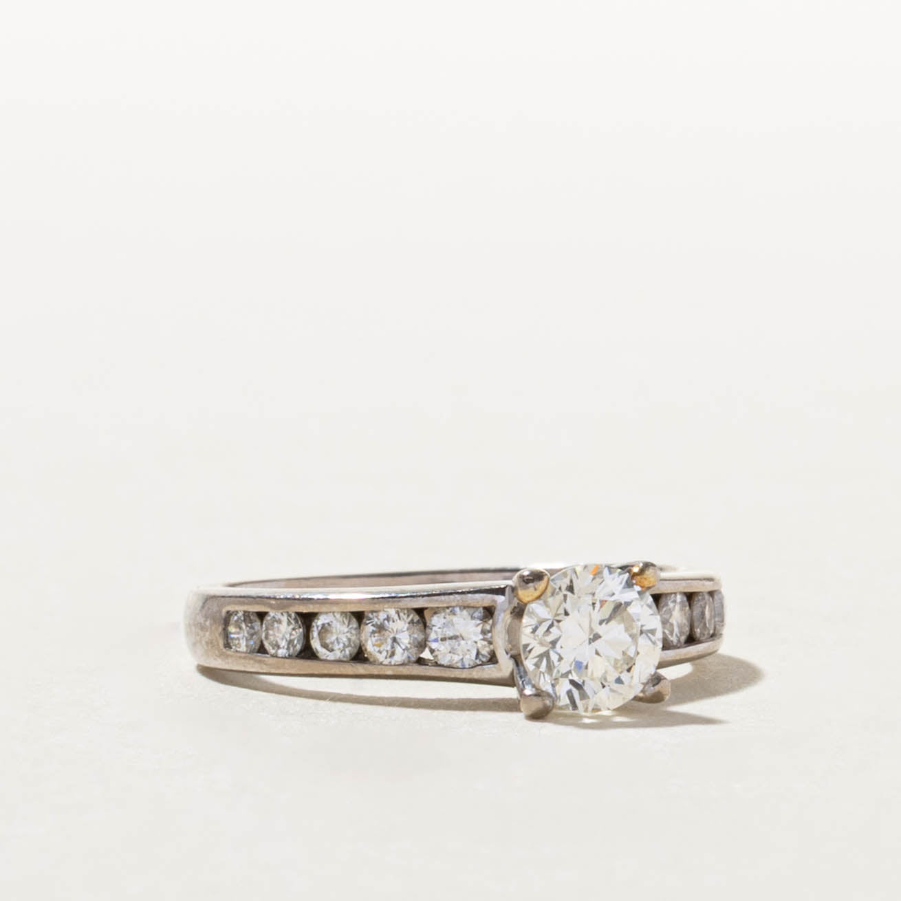 Canadian Diamond Channel Set Accented Ring | 0.56ct SI2 I, 0.35ctw | SZ 5
