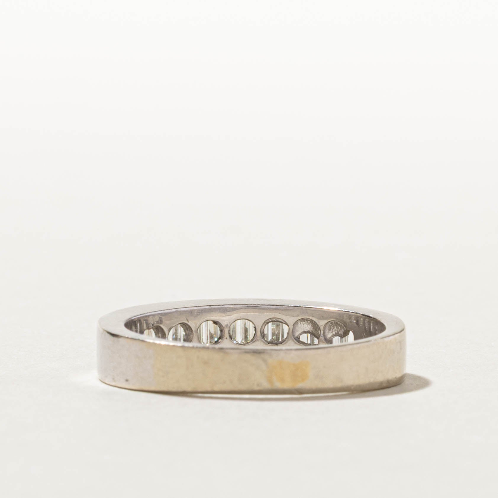 Baguette Cut Semi Eternity Diamond Band | 1.00ctw | 4.65mm | SZ 8.5