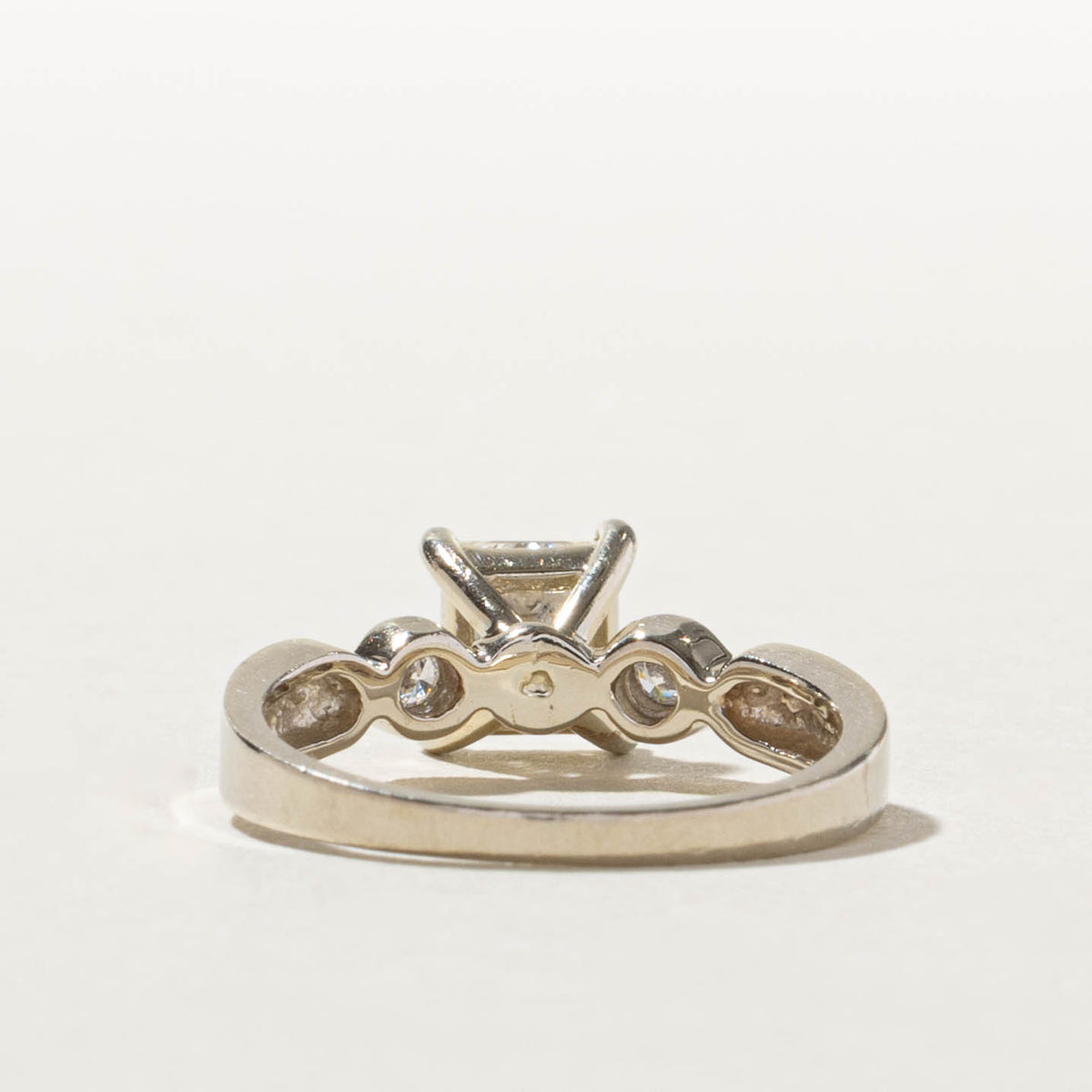 14k Princess Cut Diamond Accented Ring | 0.85ct SI2 G/H, 0.06ctw | SZ 5.25
