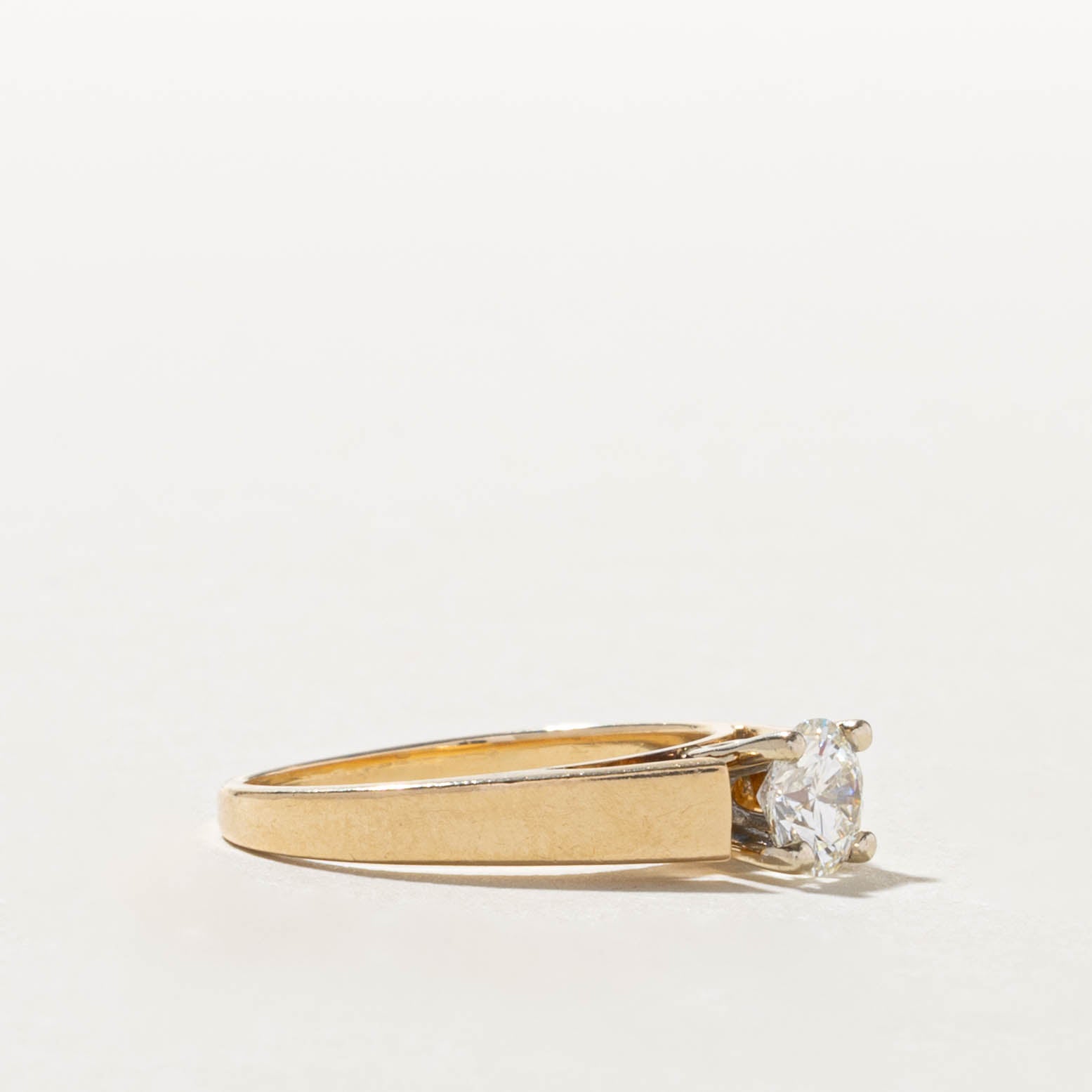 14k Solitaire Diamond Ring | 0.54ct SI1 H/I | SZ 5.25