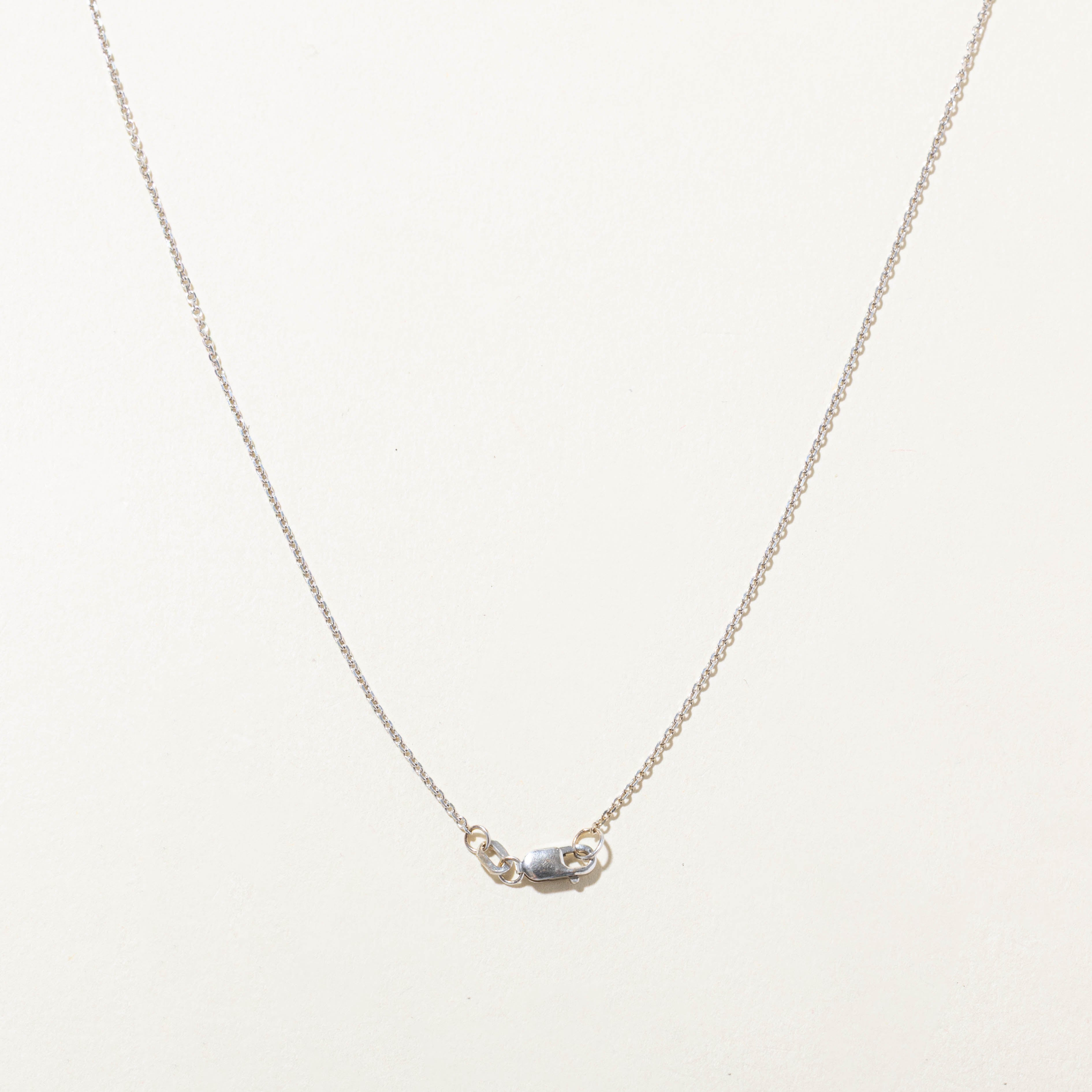 10k Three Stone Diamond Pendant Necklace | 0.48ctw | 18"