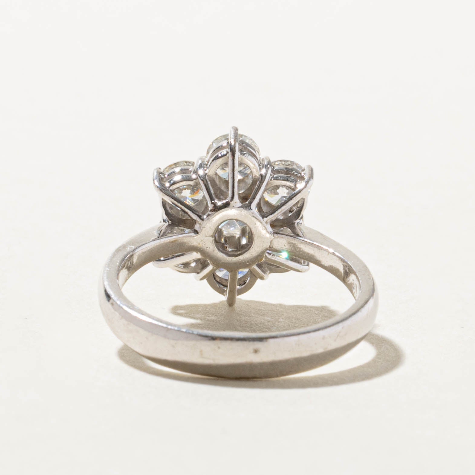 18k Diamond Floral Cluster Ring | 1.38ctw | SZ 6