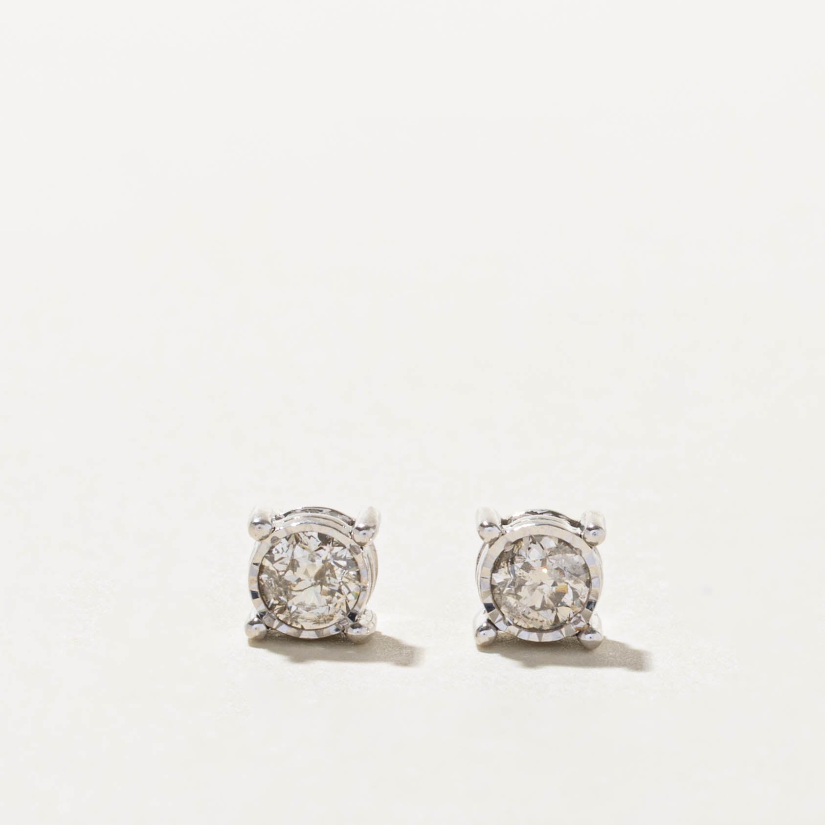 14k Illusion Set & Hidden Diamond Stud Earrings | 0.60ctw