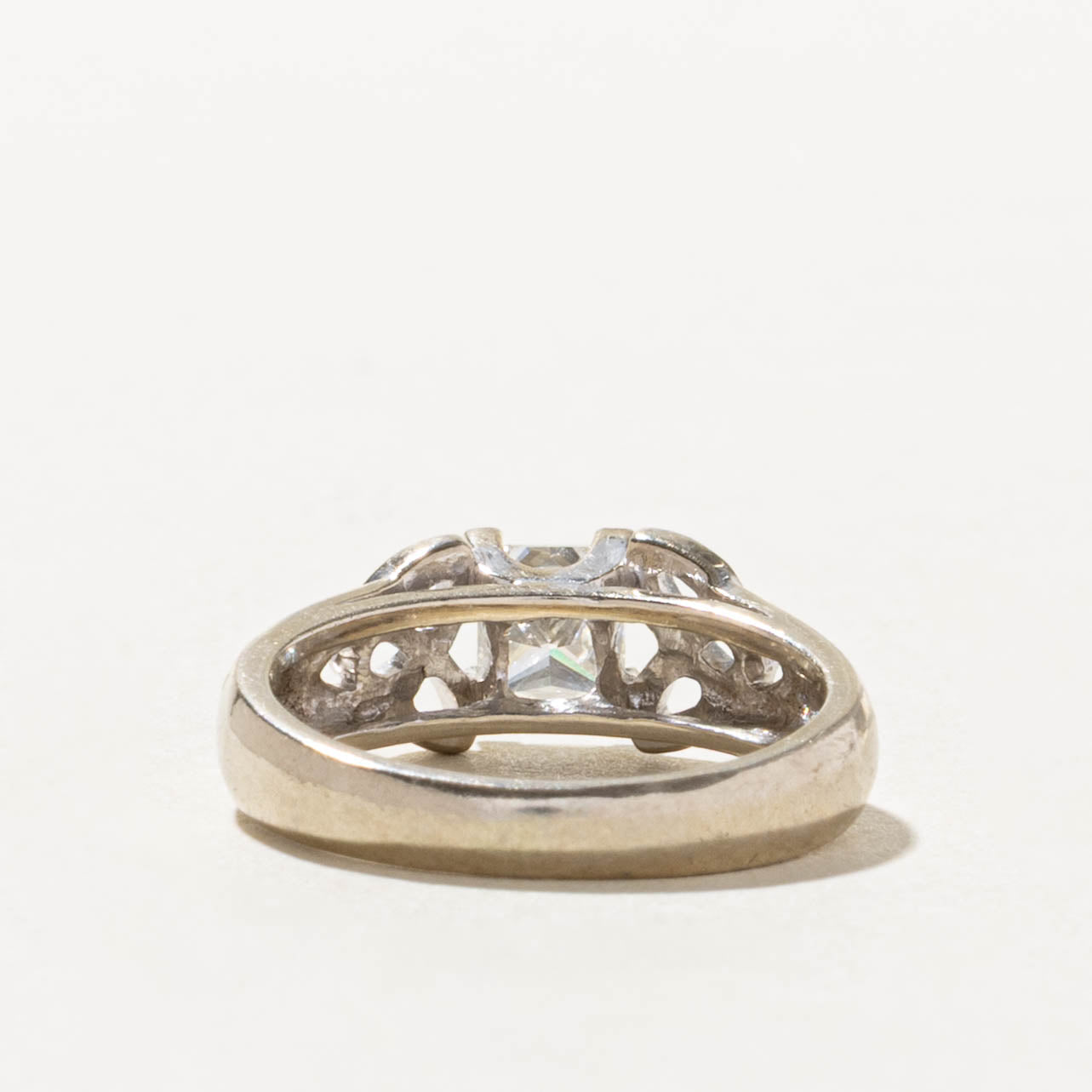 14k Princess Cut Diamond Celtic Ring | 0.60ct SI1 I | SZ 5.75