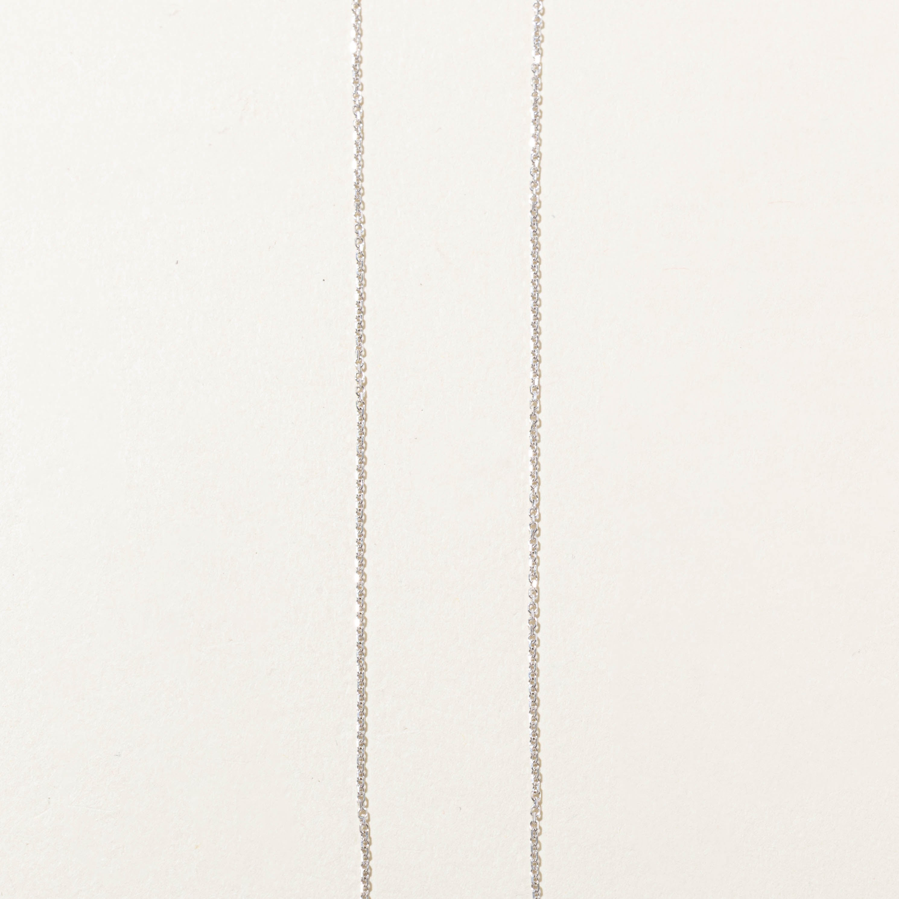 Bezel Set Solitaire Diamond Pendant Necklace | 0.37ct SI2 G/H | 20"