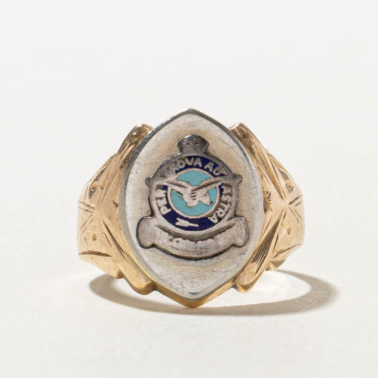 Vintage Canadian 10k Air Force Ring | SZ 4