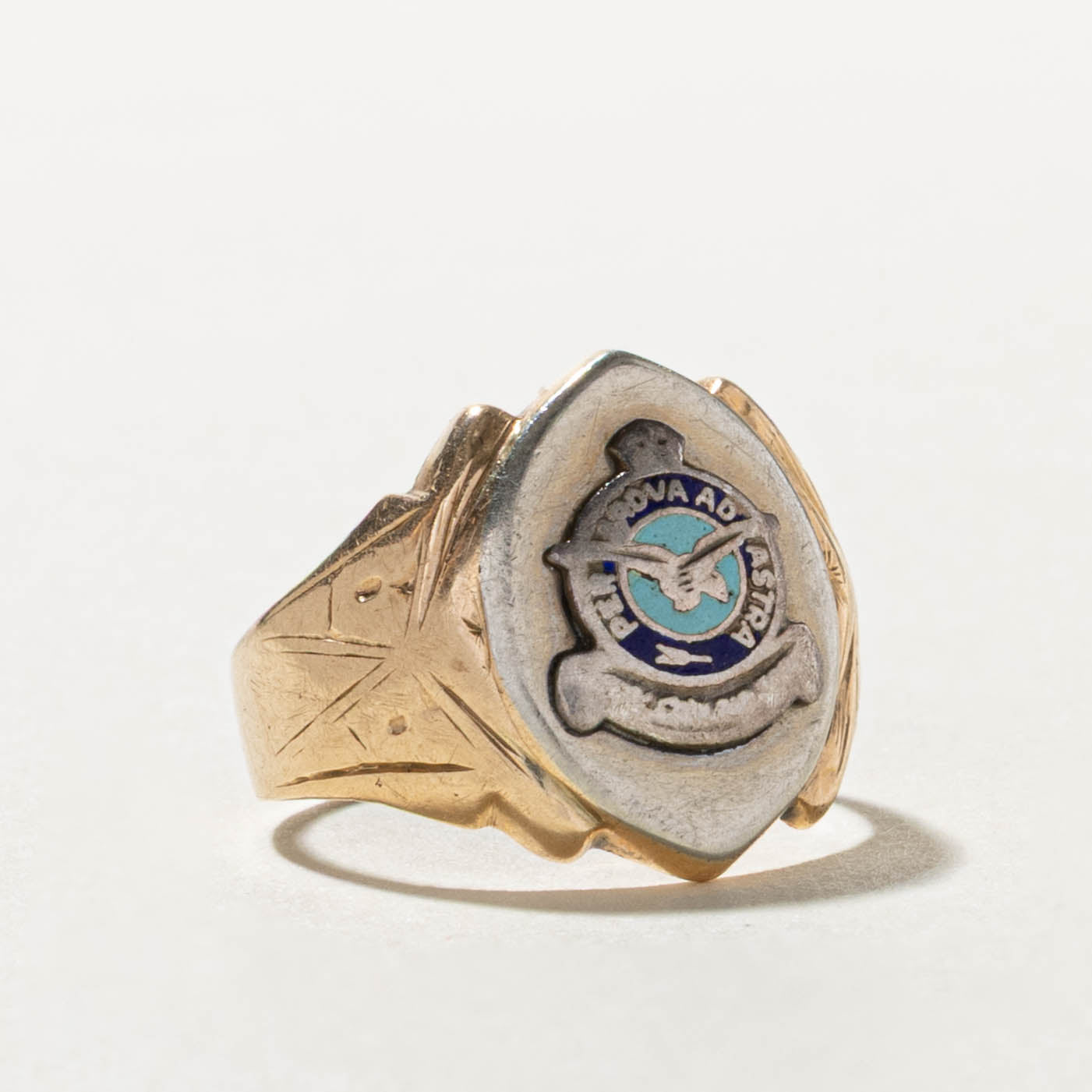 Vintage Canadian 10k Air Force Ring | SZ 4