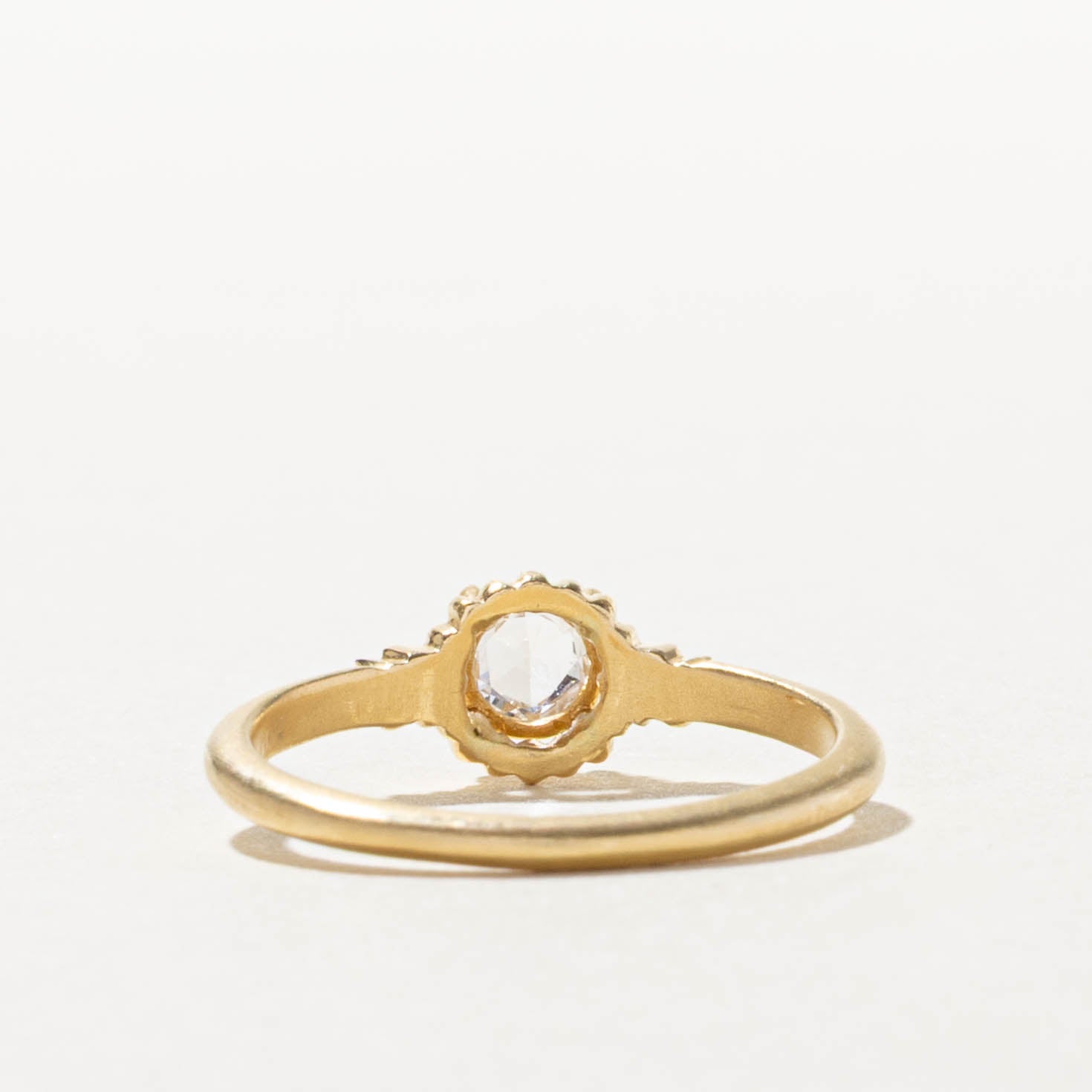 Solitaire Rose Cut Diamond Ring | 0.32ct I1 H/I | SZ 6.25