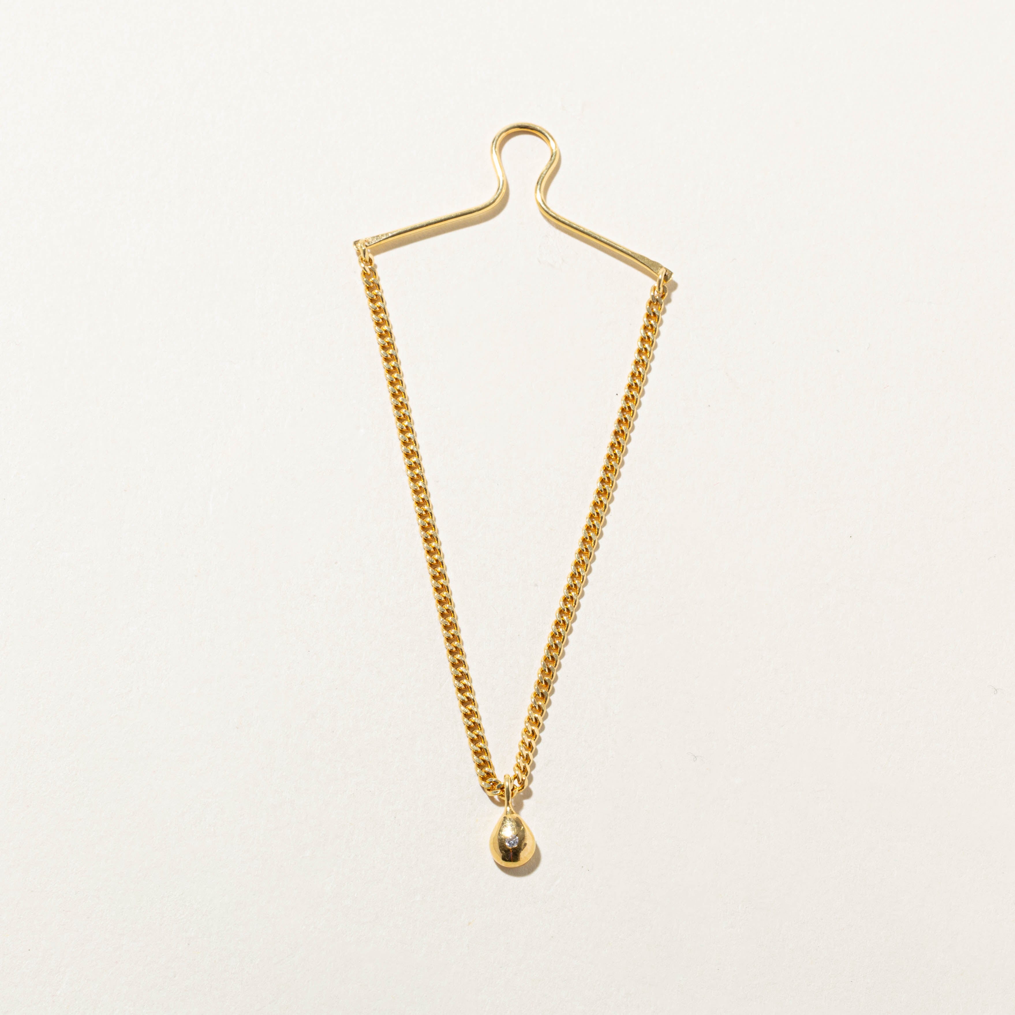 18k Vintage Yellow Gold Tie Clip