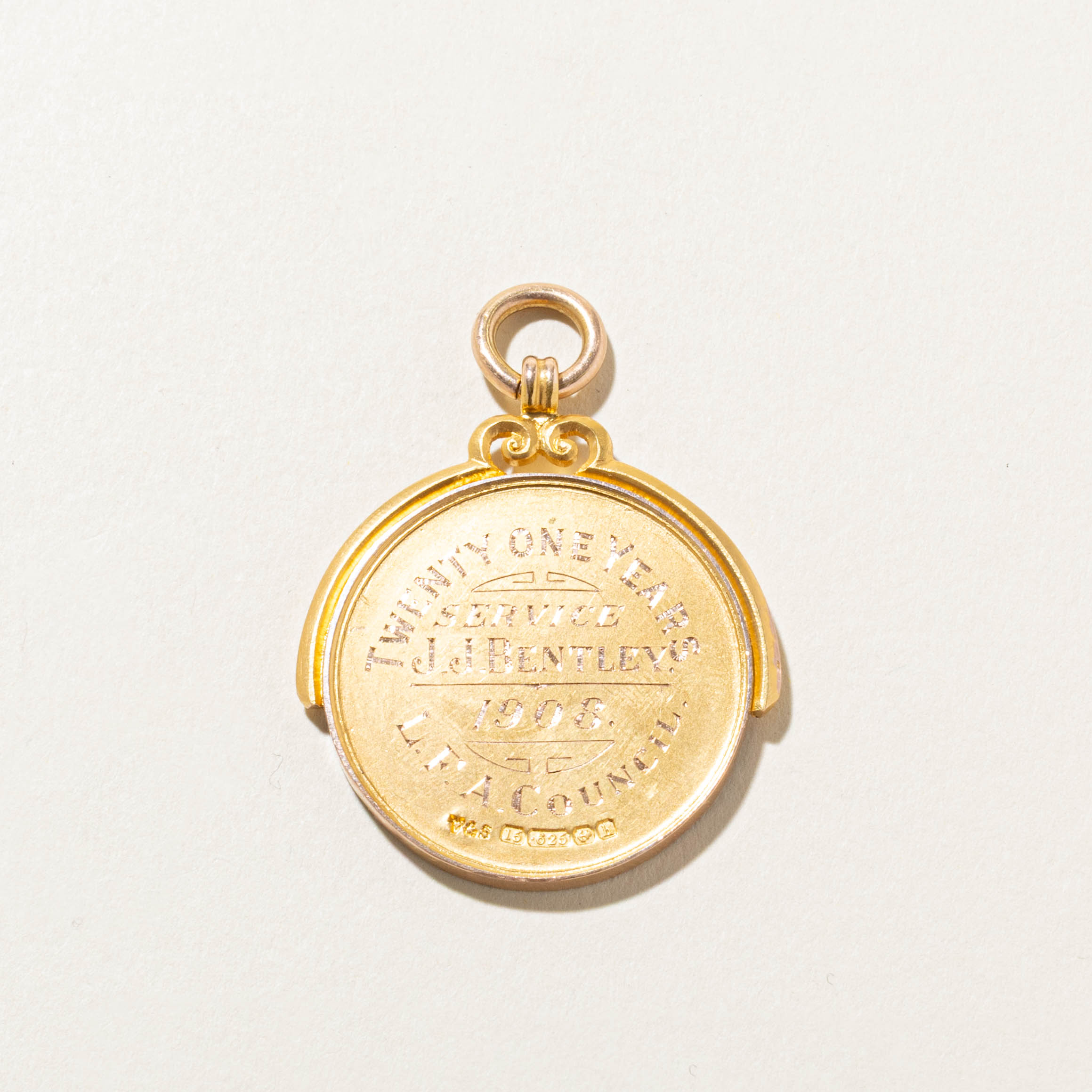 1907 Birmingham Comemmorative Pendant for Lancashire Football Association
