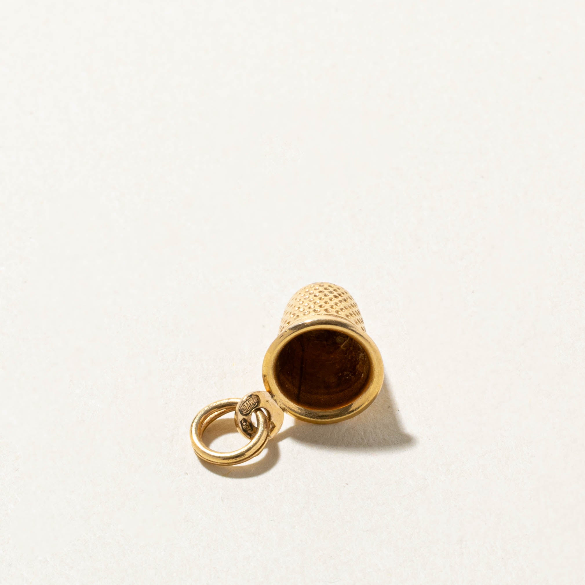18k Thimble Charm