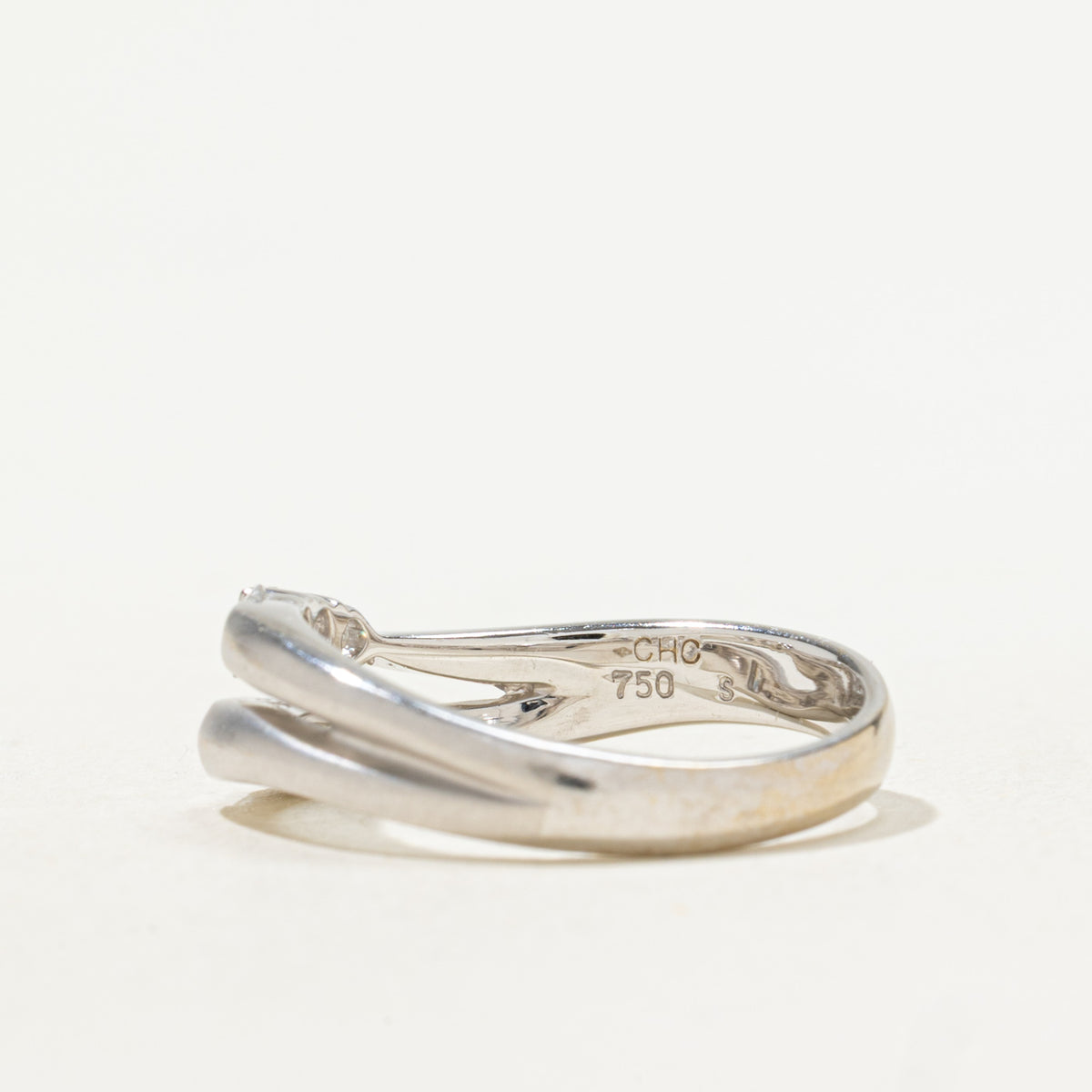 18k Mixed Cut Diamond Layered Wave Ring | 0.25ctw | SZ 6