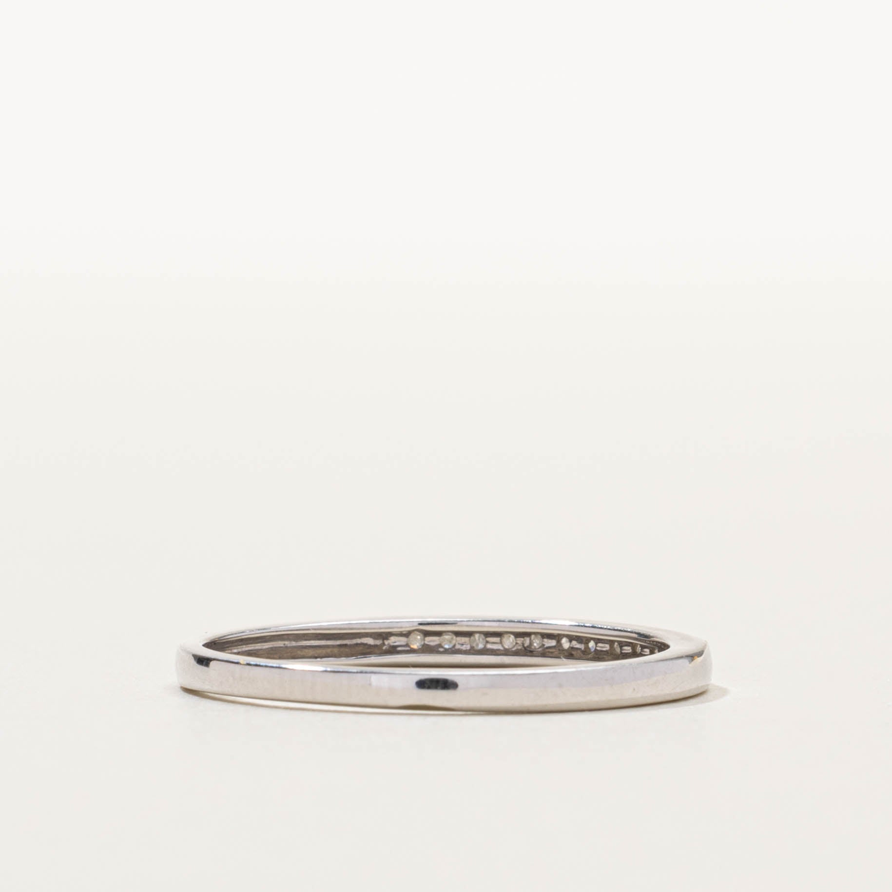 10k Semi-Eternity Diamond Thin Band | 2.00mm | SZ 8.25