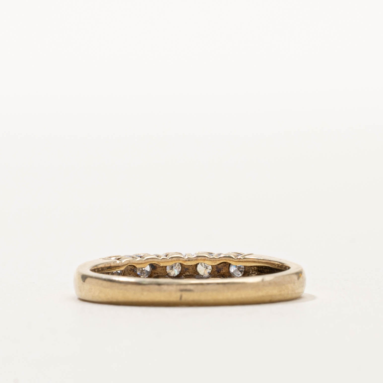 10k Five Stone Diamond Band | 3mm | SZ 6