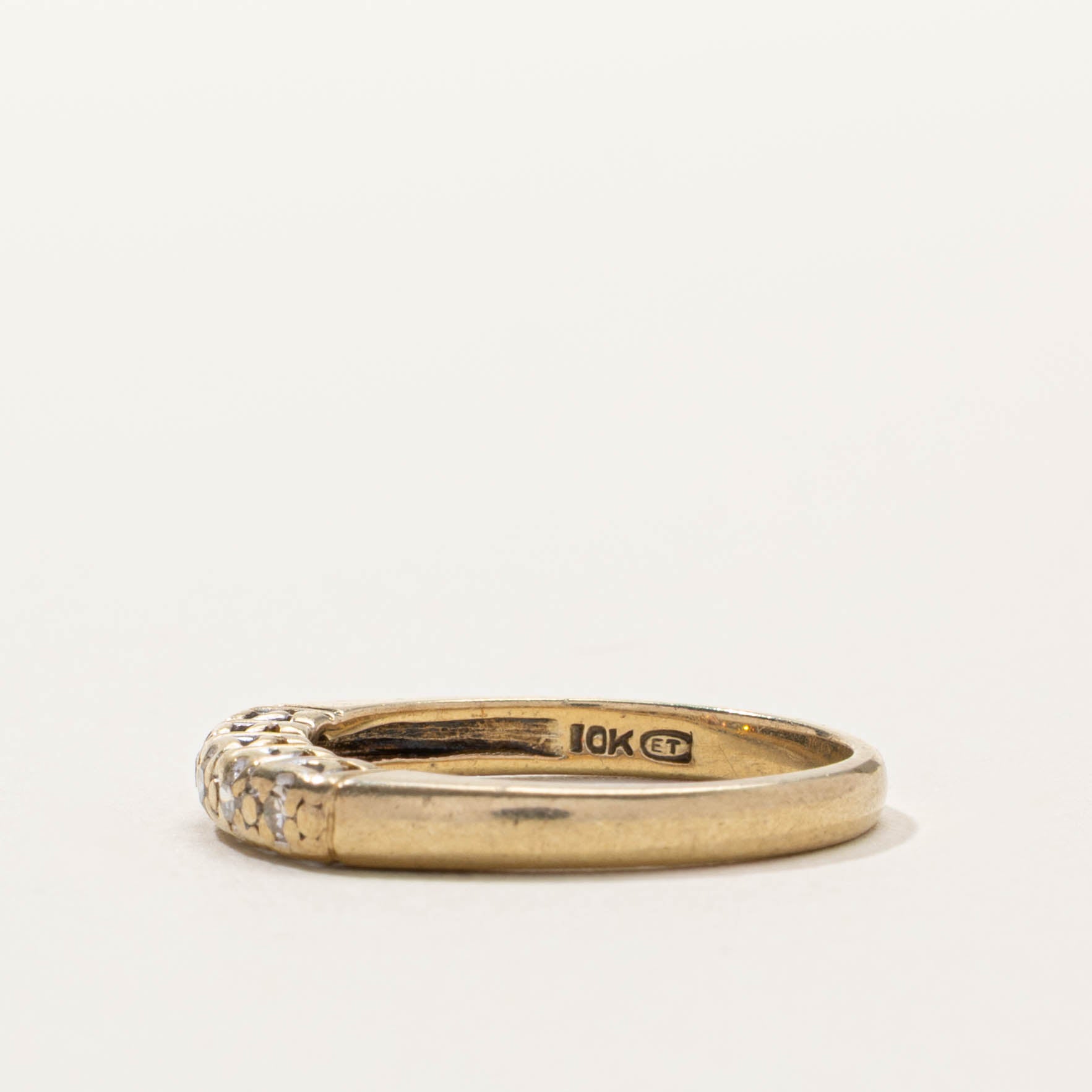10k Five Stone Diamond Band | 3mm | SZ 6