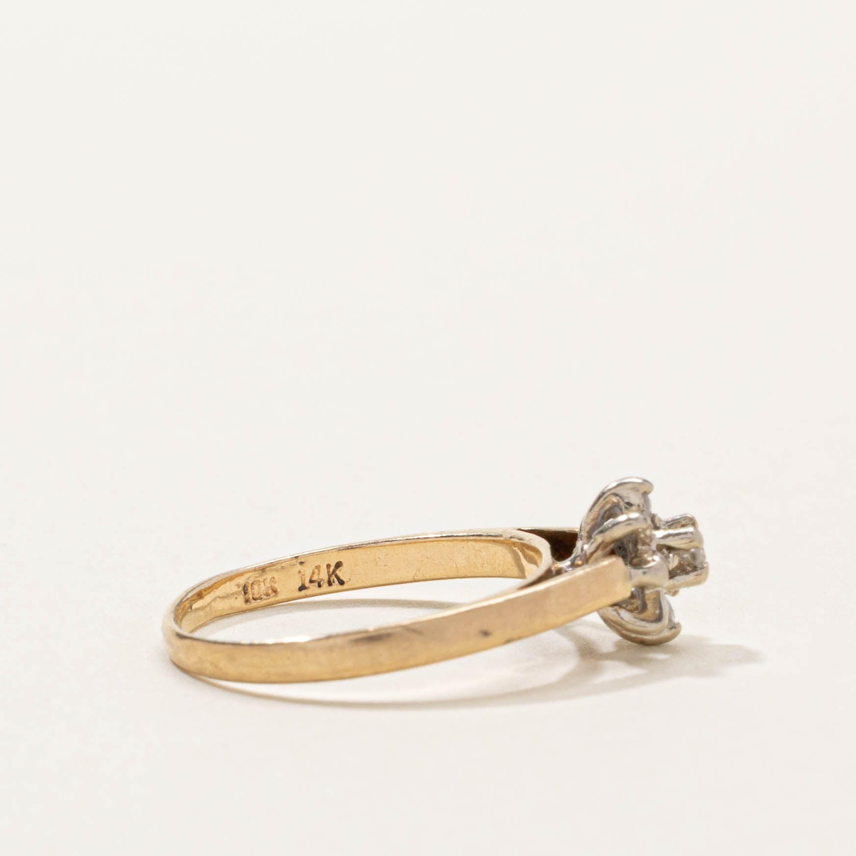 10k Diamond Petal Cluster Ring | SZ 2