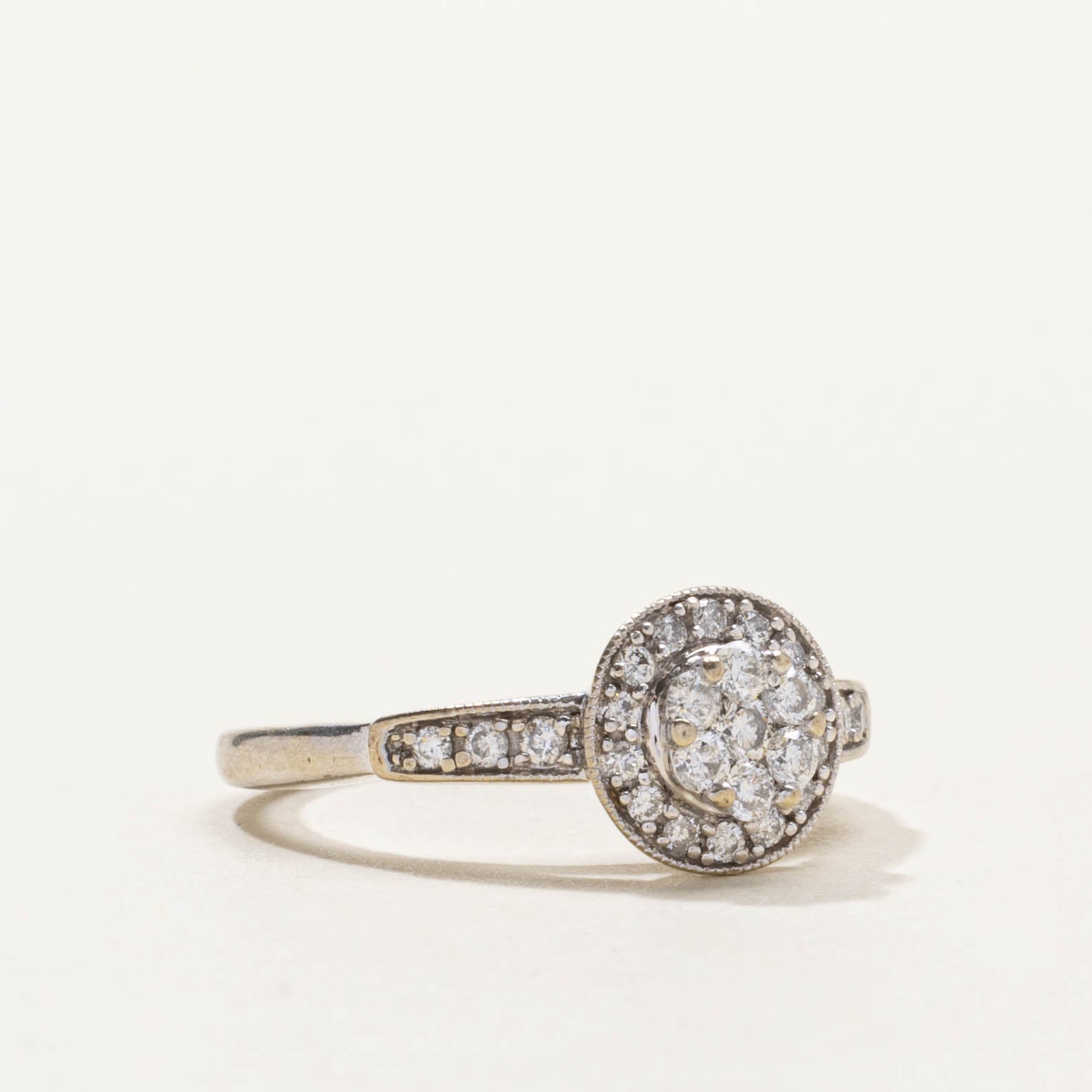10k Diamond Daisy Cluster & Halo Ring | SZ 4.75