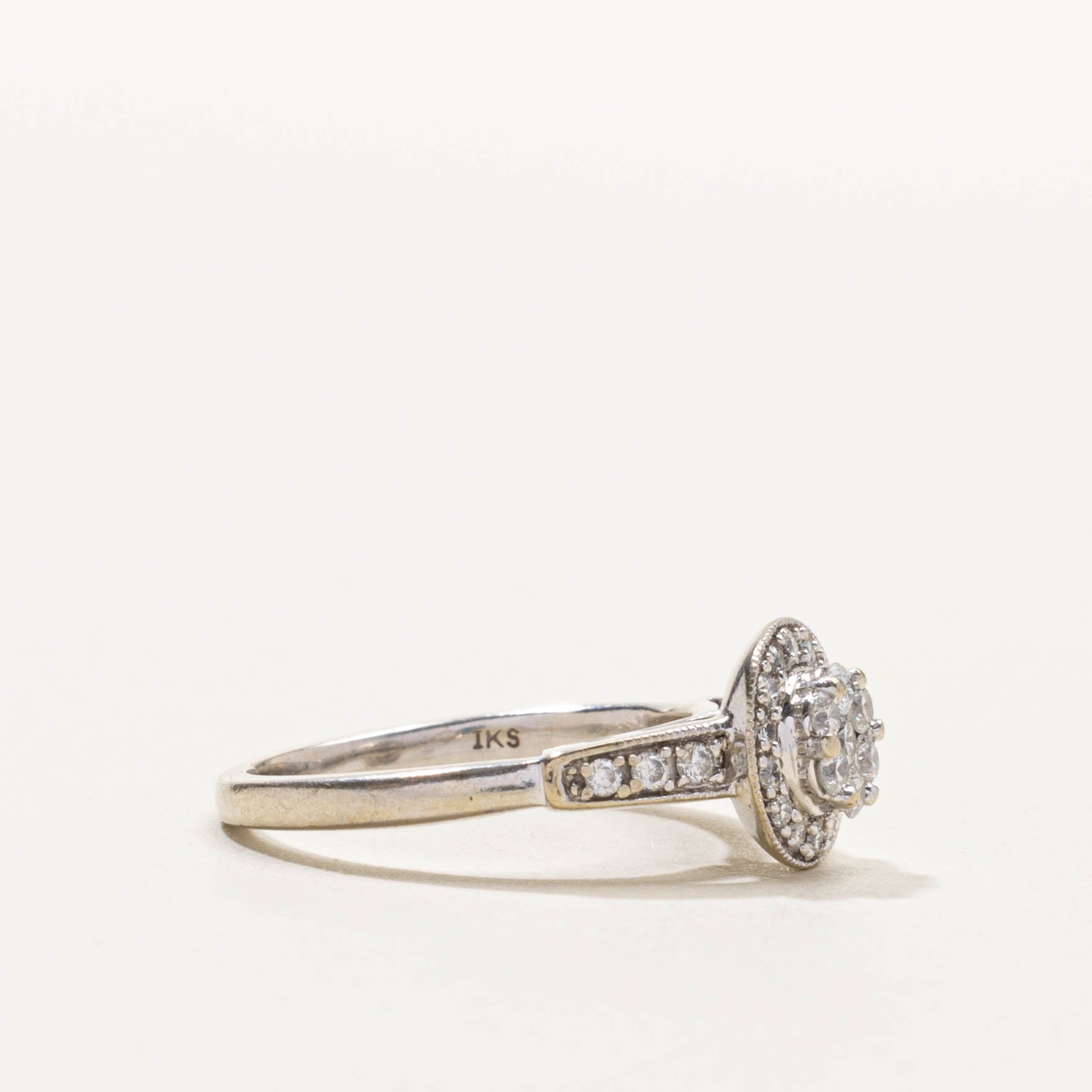 10k Diamond Daisy Cluster & Halo Ring | SZ 4.75
