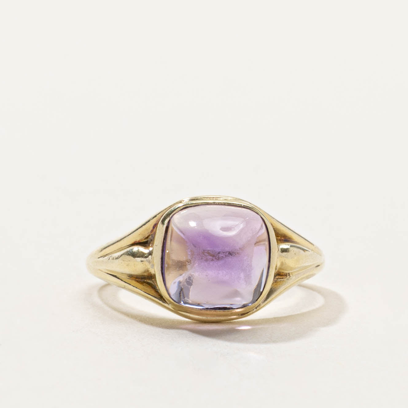 15k Bezel Set Amethyst Cocktail Ring | 1.65ct | SZ 5