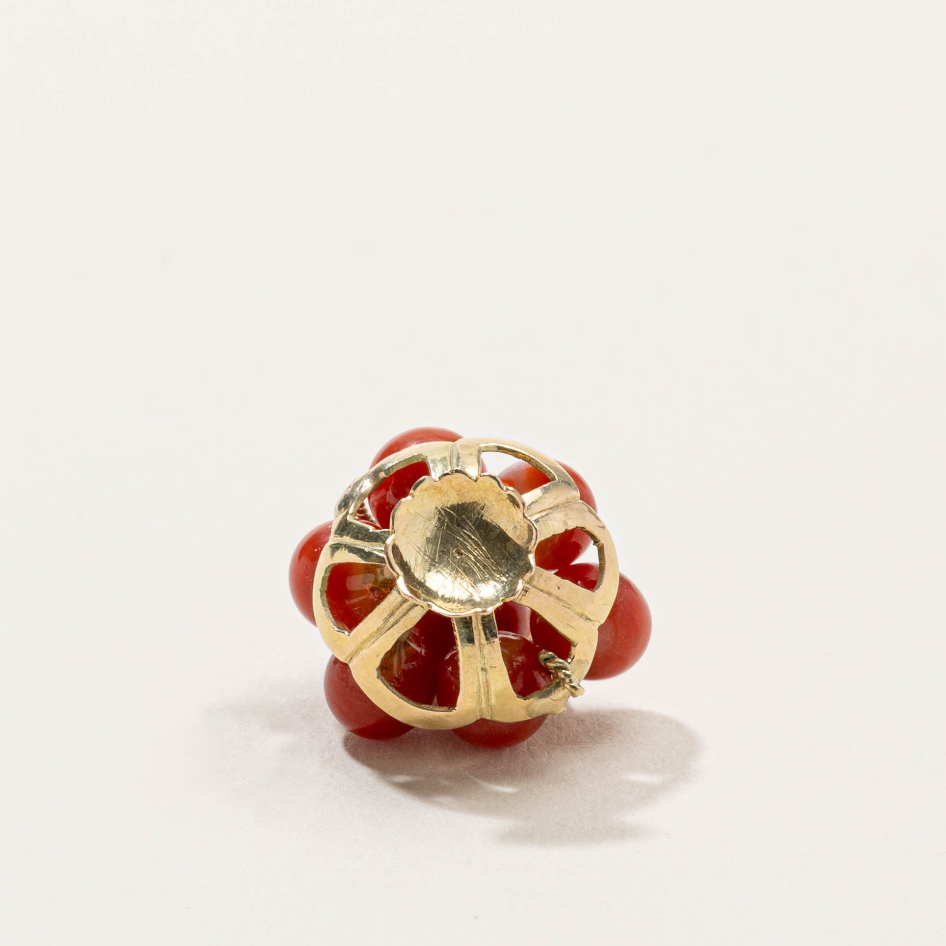 9k Carnelian Cluster Fruit Basket Pendant | 10.00ctw