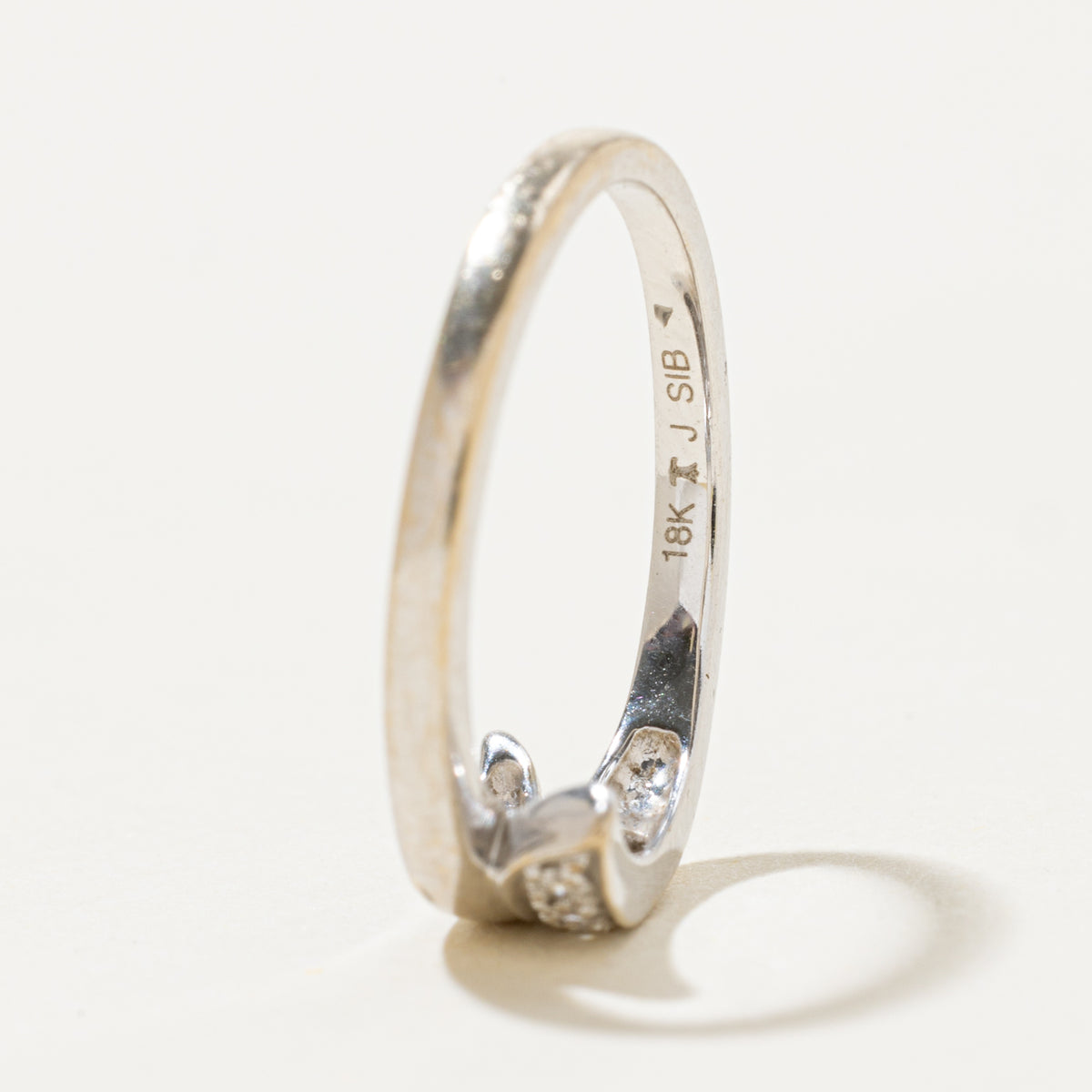 18k Accent Diamond Bypass Ring | SZ 4.5