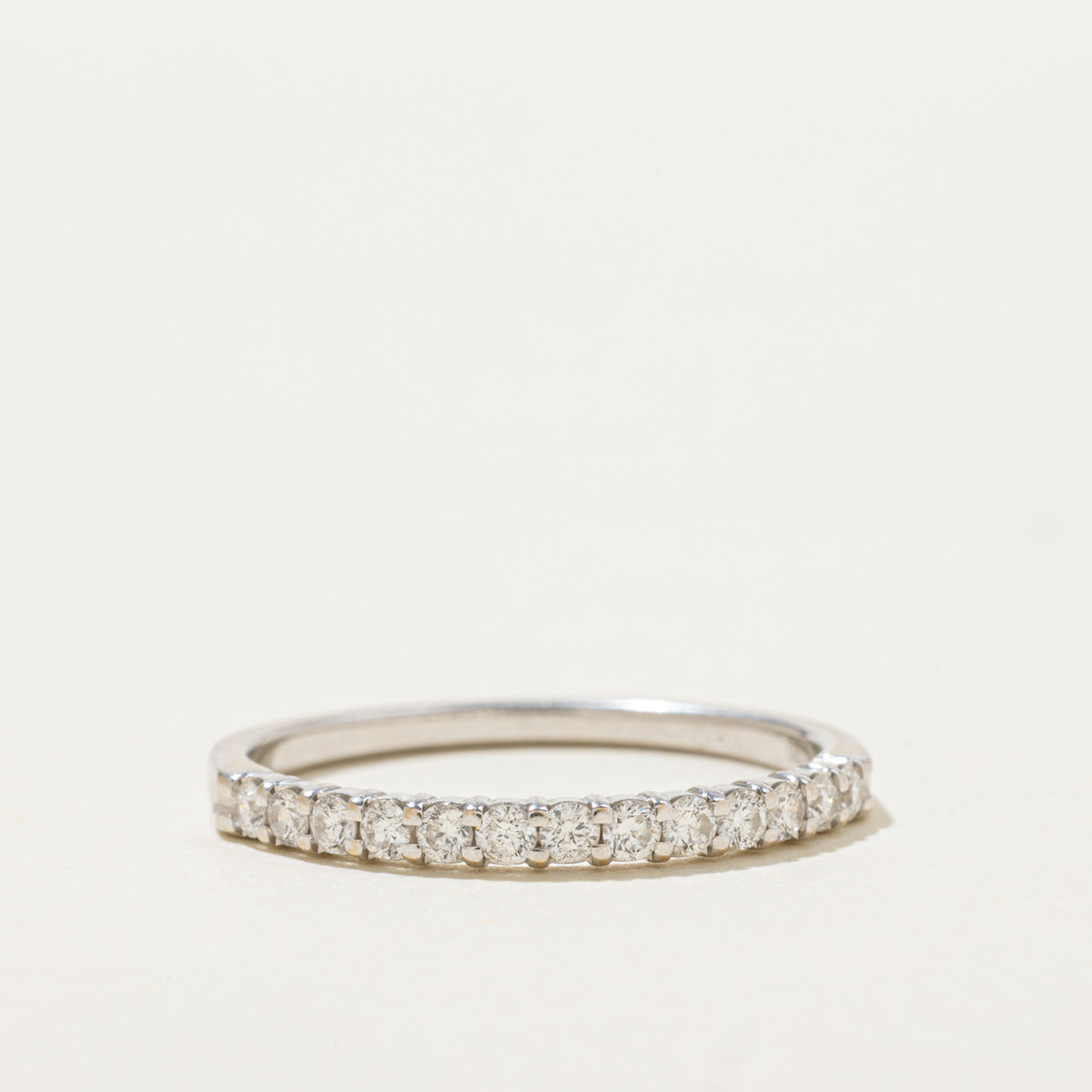 18k Semi Eternity Diamond Band | 2.05mm | SZ 7