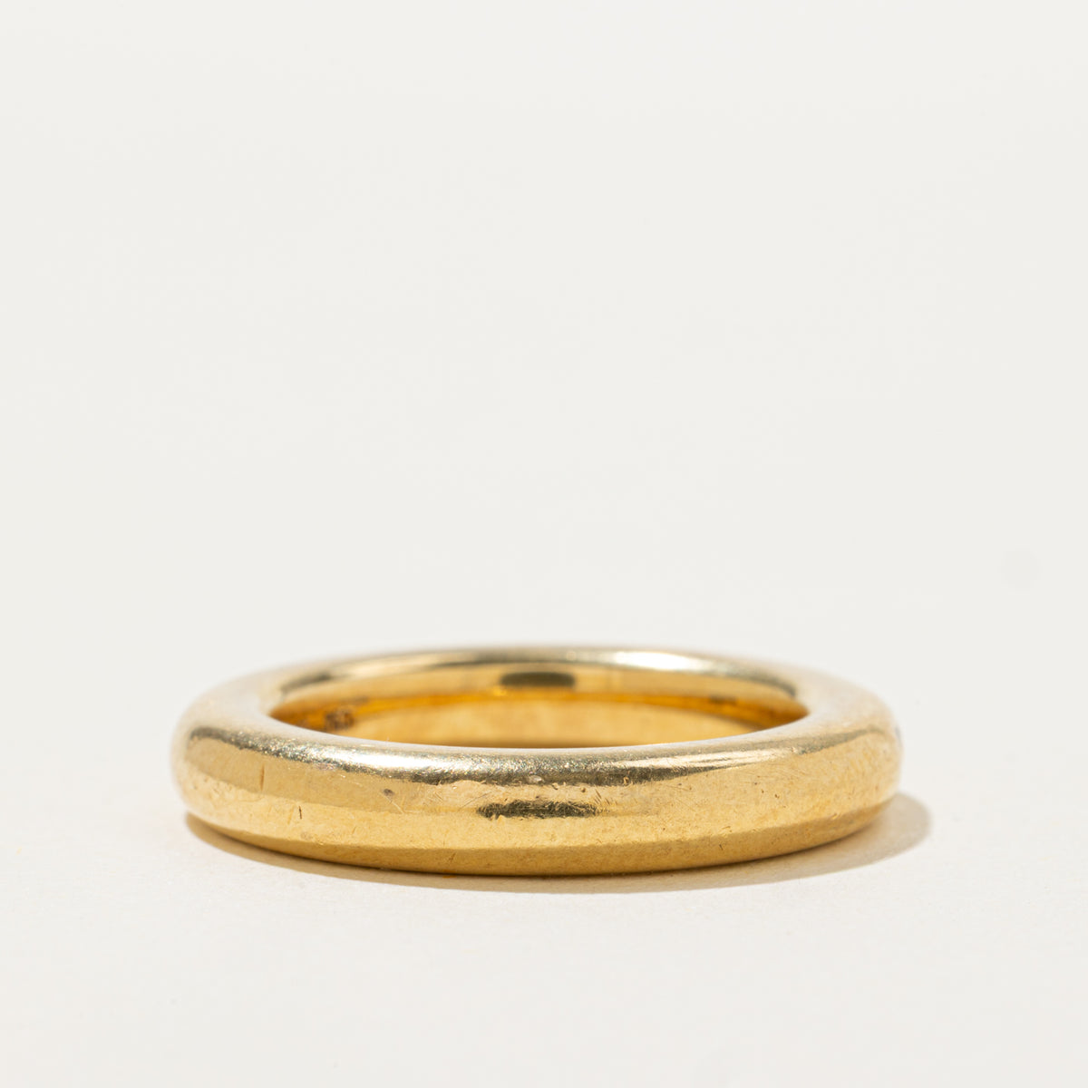 18k Flush Set Diamond Tubular Band | 3.9mm | SZ 6.75