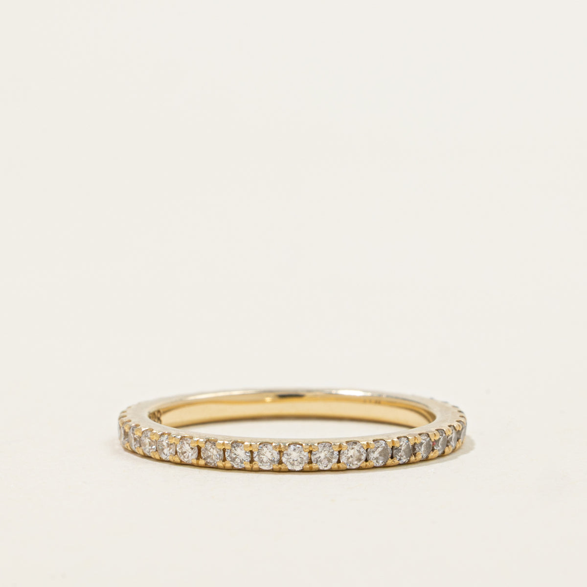 14k Eternity Diamond Band | 1.75mm | SZ 5.5