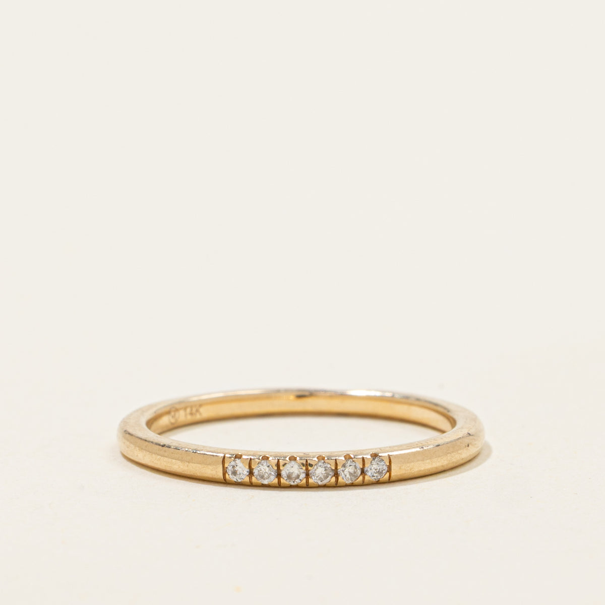 'Mejuri' Diamonds Line Ring | 1.55mm | SZ 5