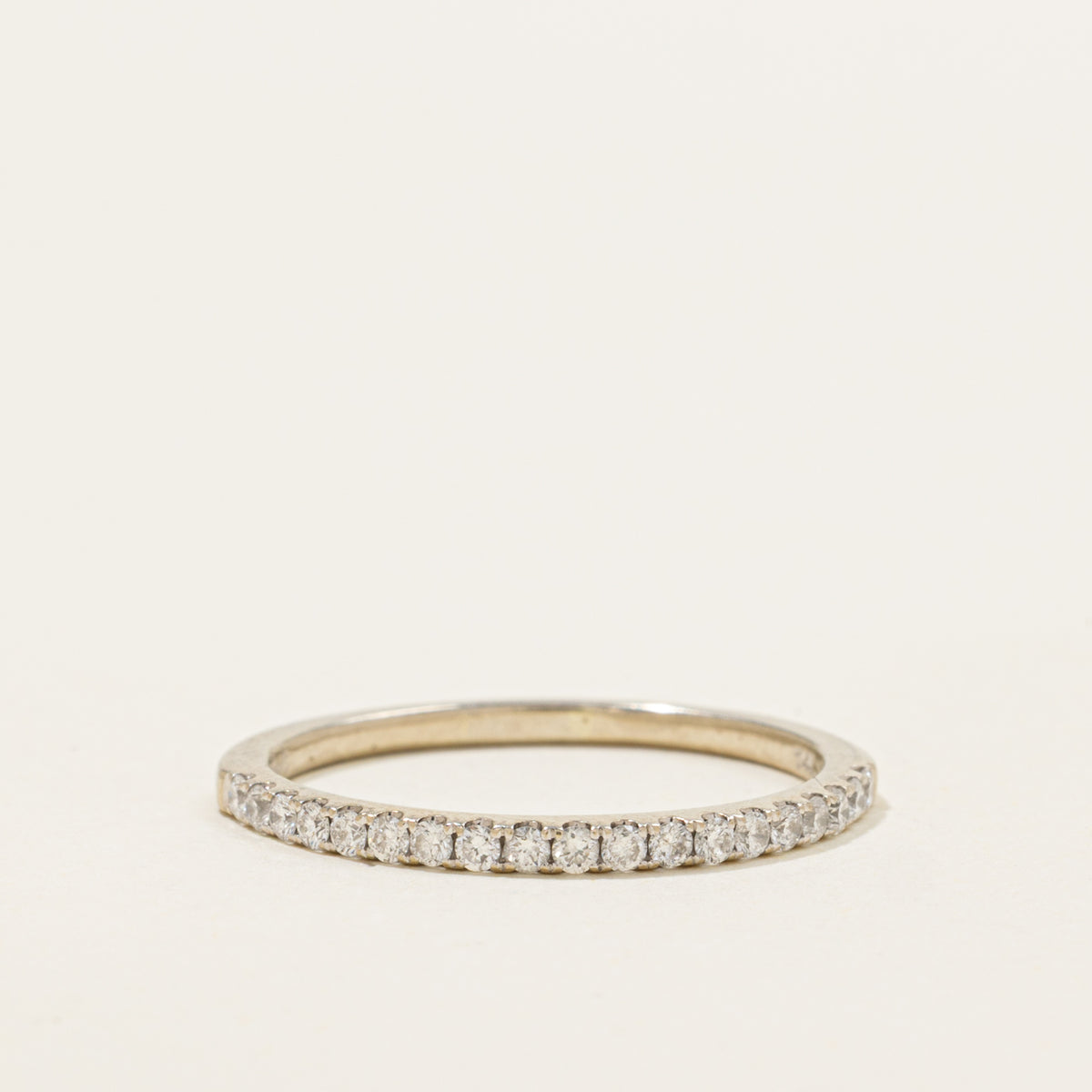 14k Semi Eternity Diamond Band | 1.65mm | SZ 7.5