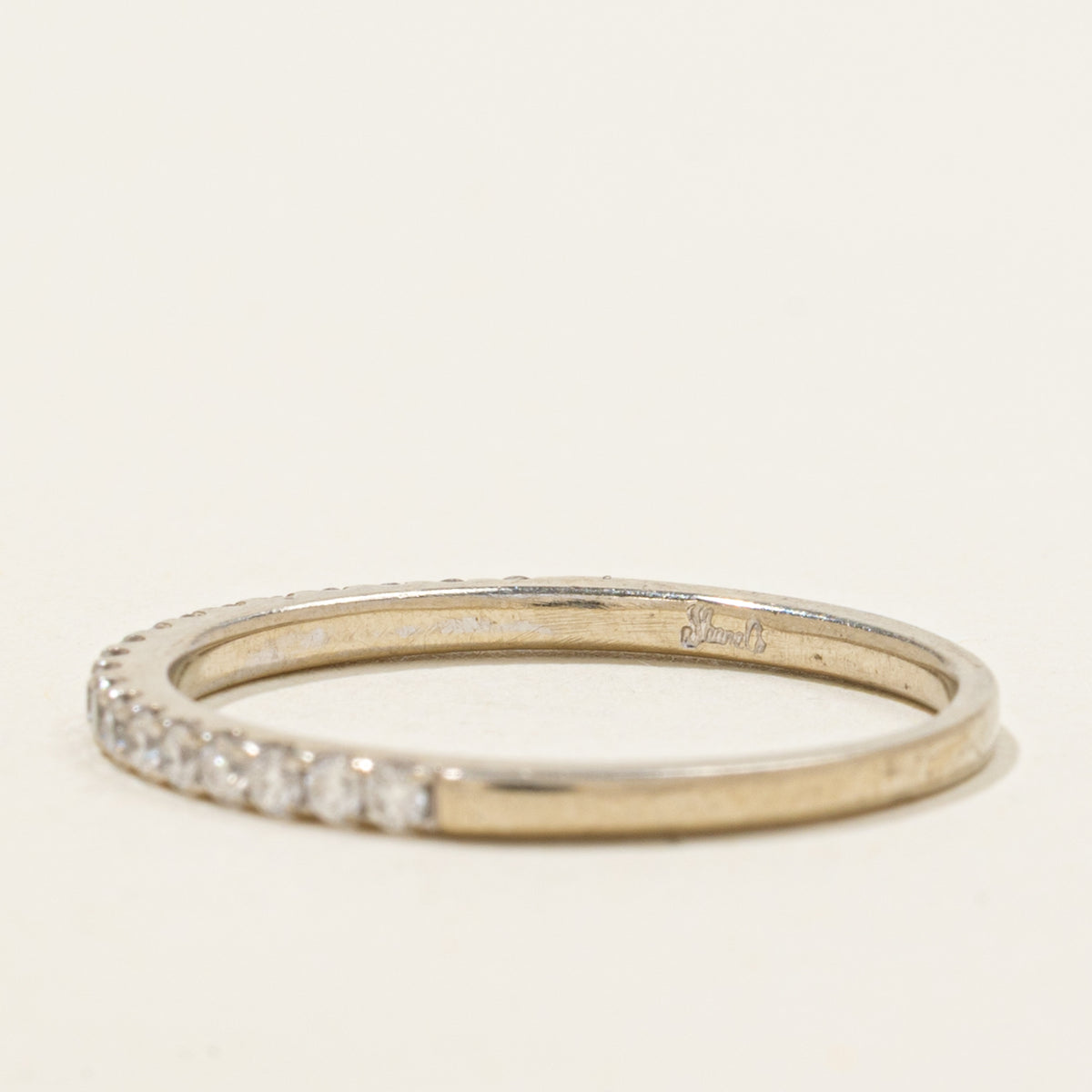 14k Semi Eternity Diamond Band | 1.65mm | SZ 7.5
