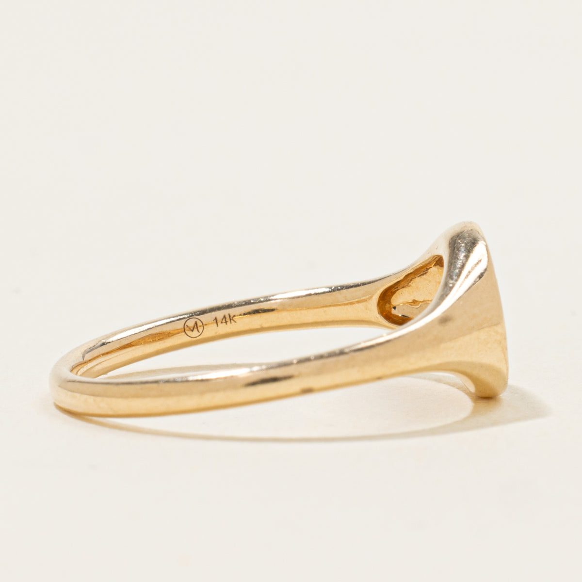 'Mejuri' Pavé Diamond Signet Ring | SZ 7