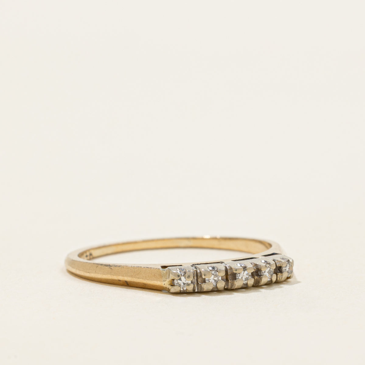 14k Five Stone Diamond Band | SZ 8