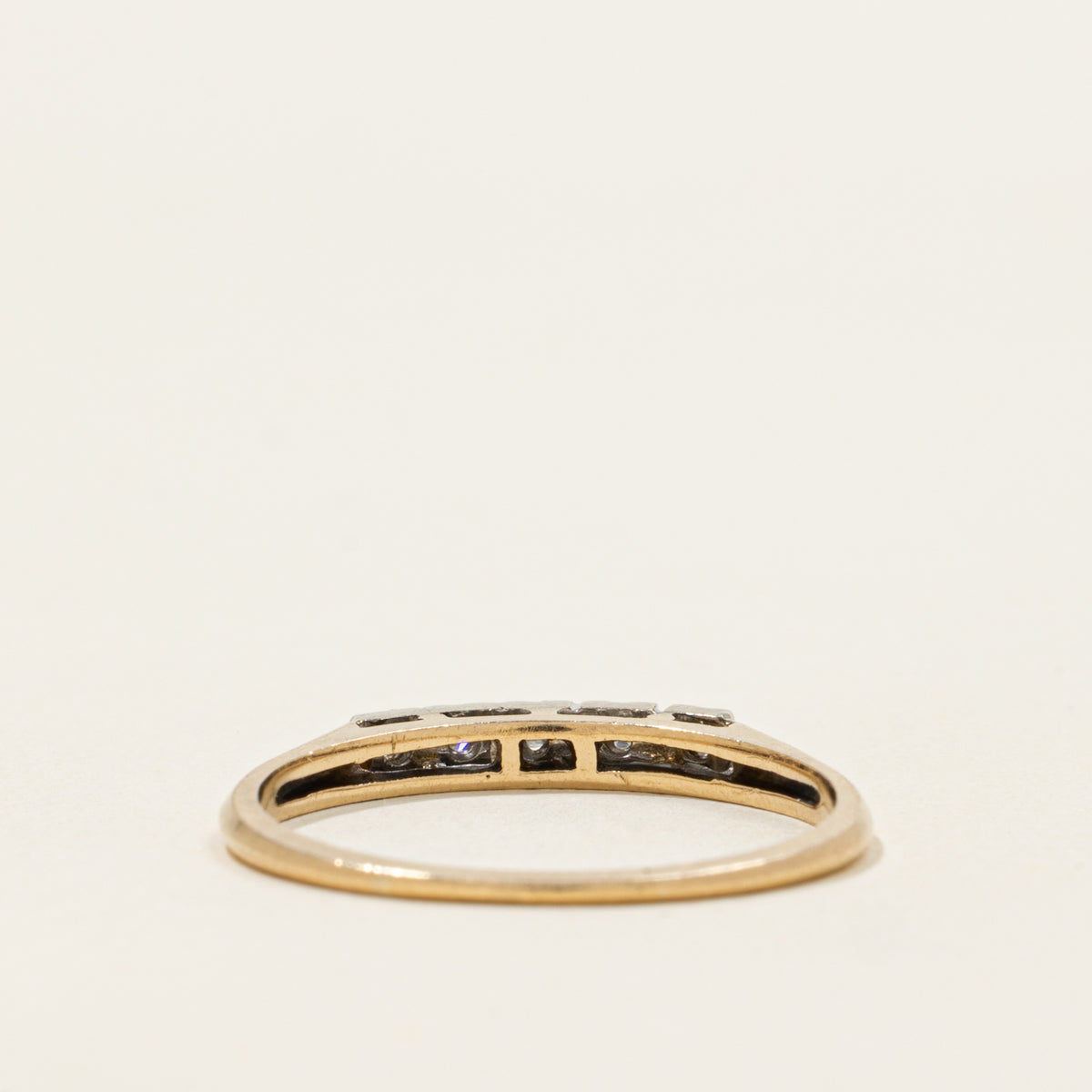 14k Five Stone Diamond Band | SZ 8