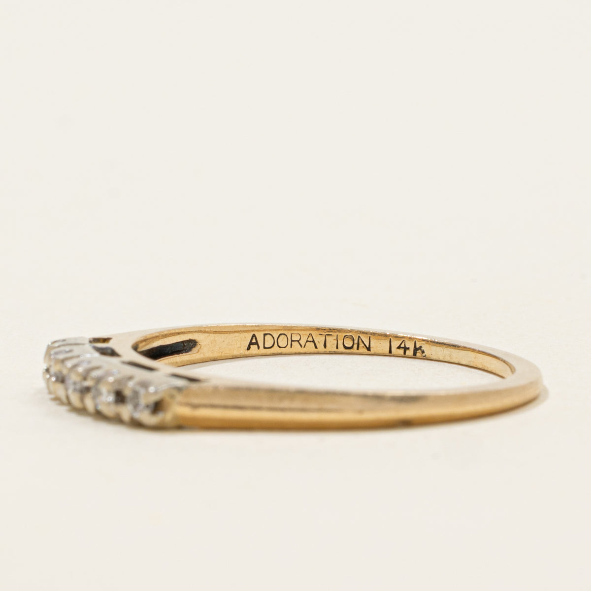 14k Five Stone Diamond Band | SZ 8