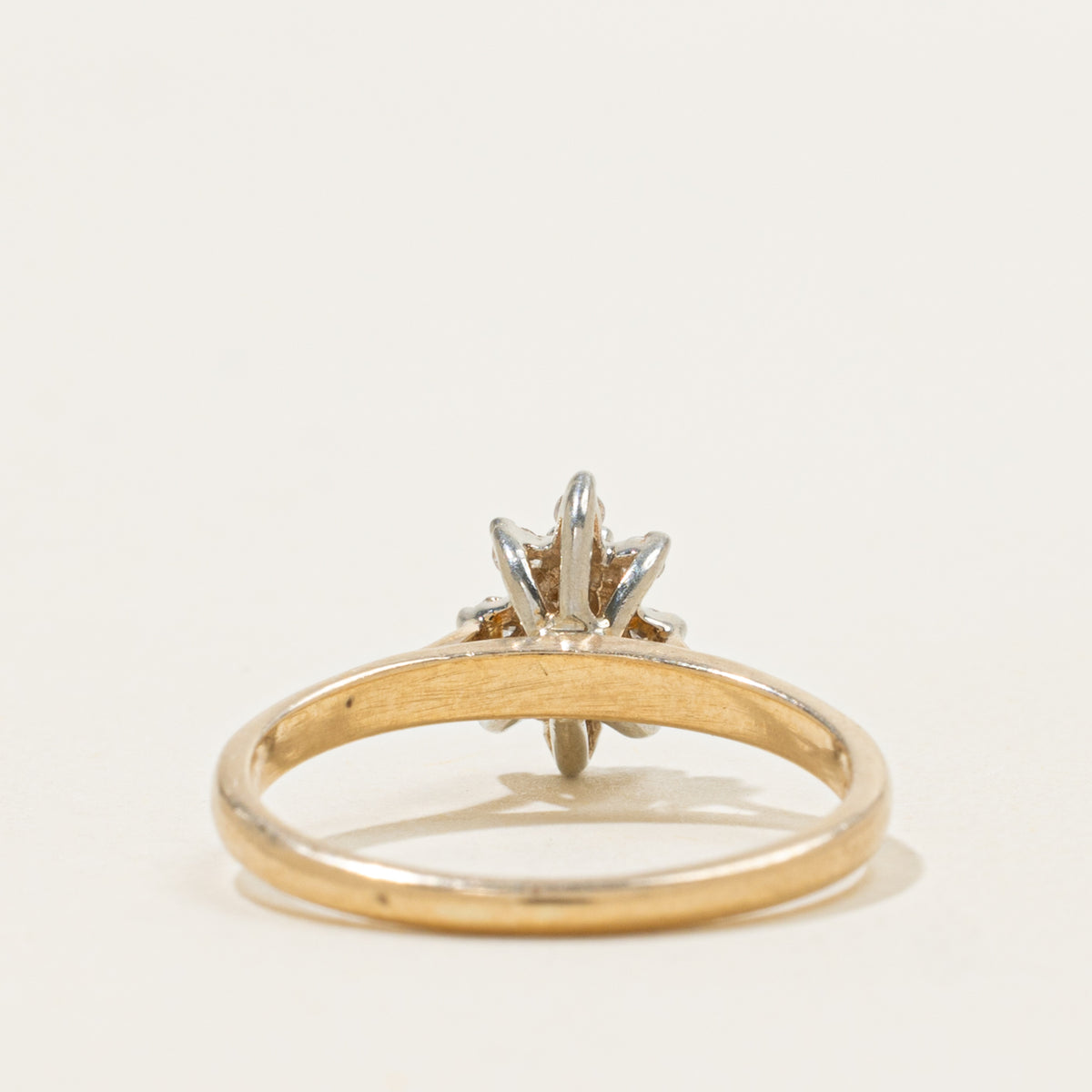 10k Diamond Petal Cluster Ring | SZ 5